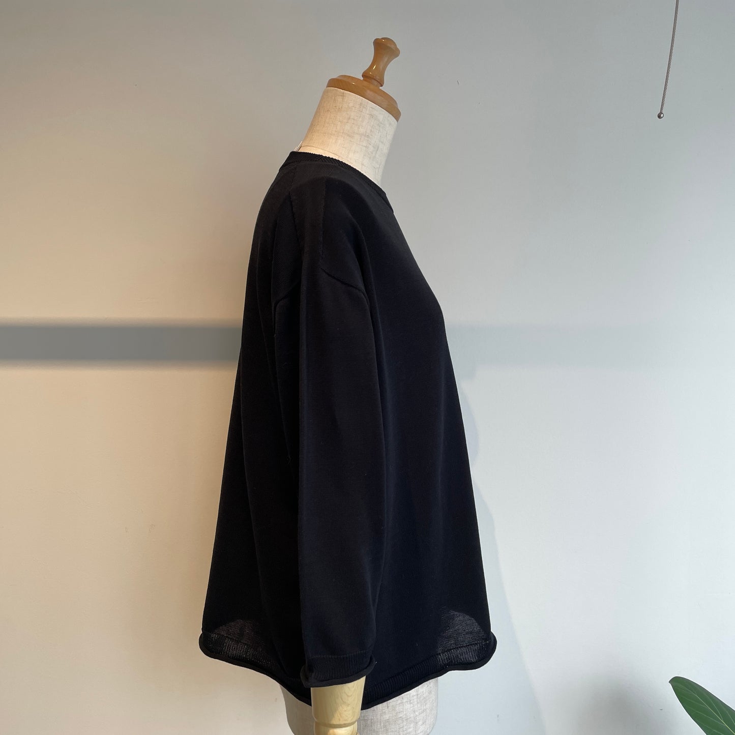 handsofcreation//強撚COTTON15Lホールガーメント7分袖ポケットP/0 03610701