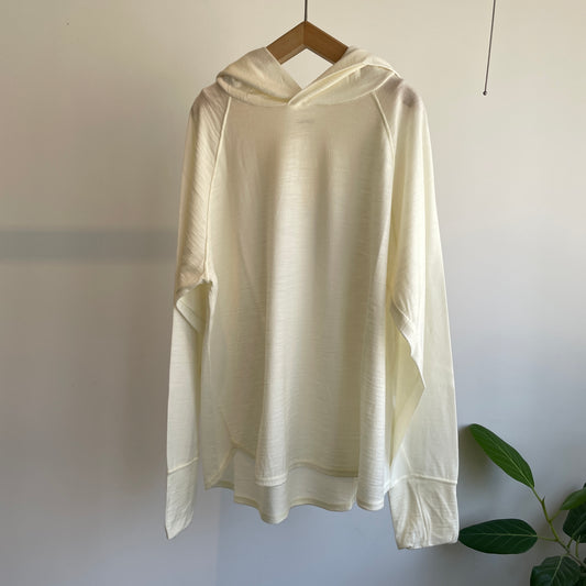 universaltissu//ウォッシャブルウール天竺フーディ　TS253CT087