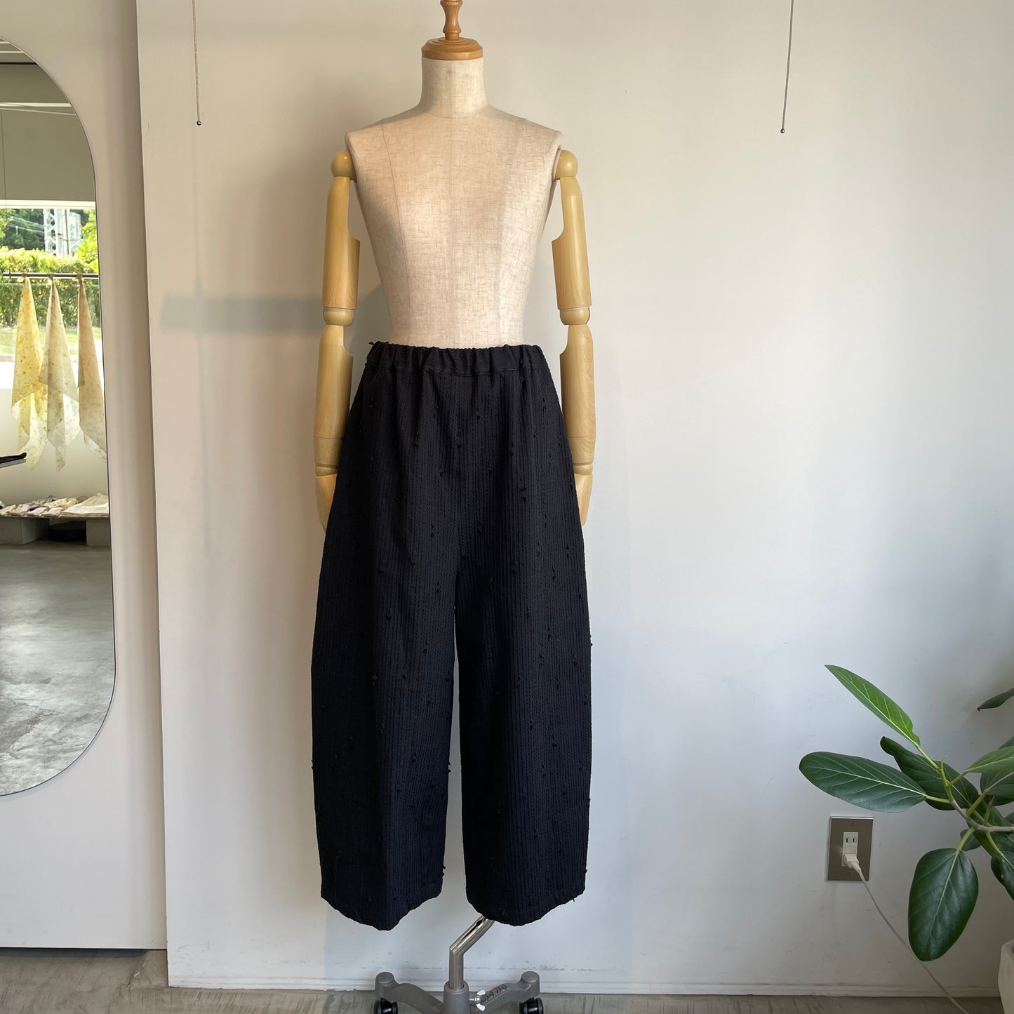 qiri//sashiko jacquard パンツ　6301PT003262