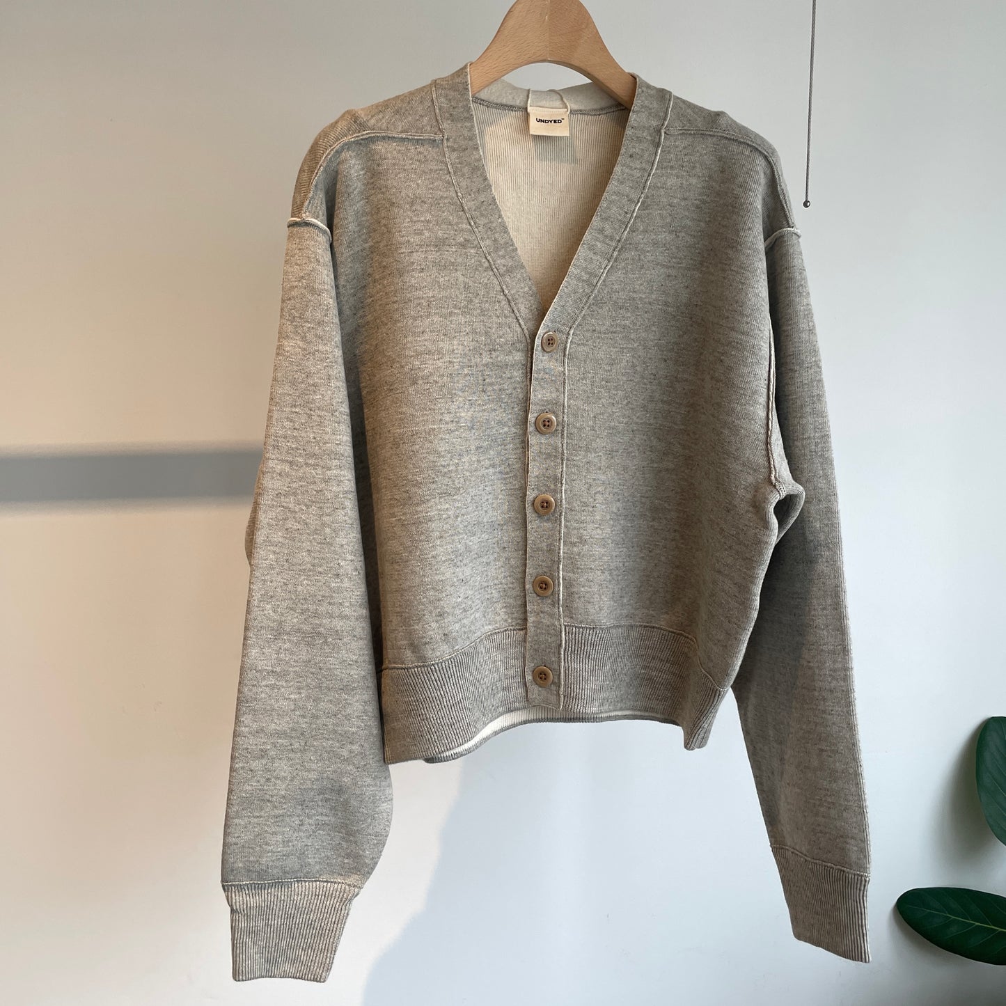 UNDYED //KNIT W FACEカーディガン　　UNS23ANCD042