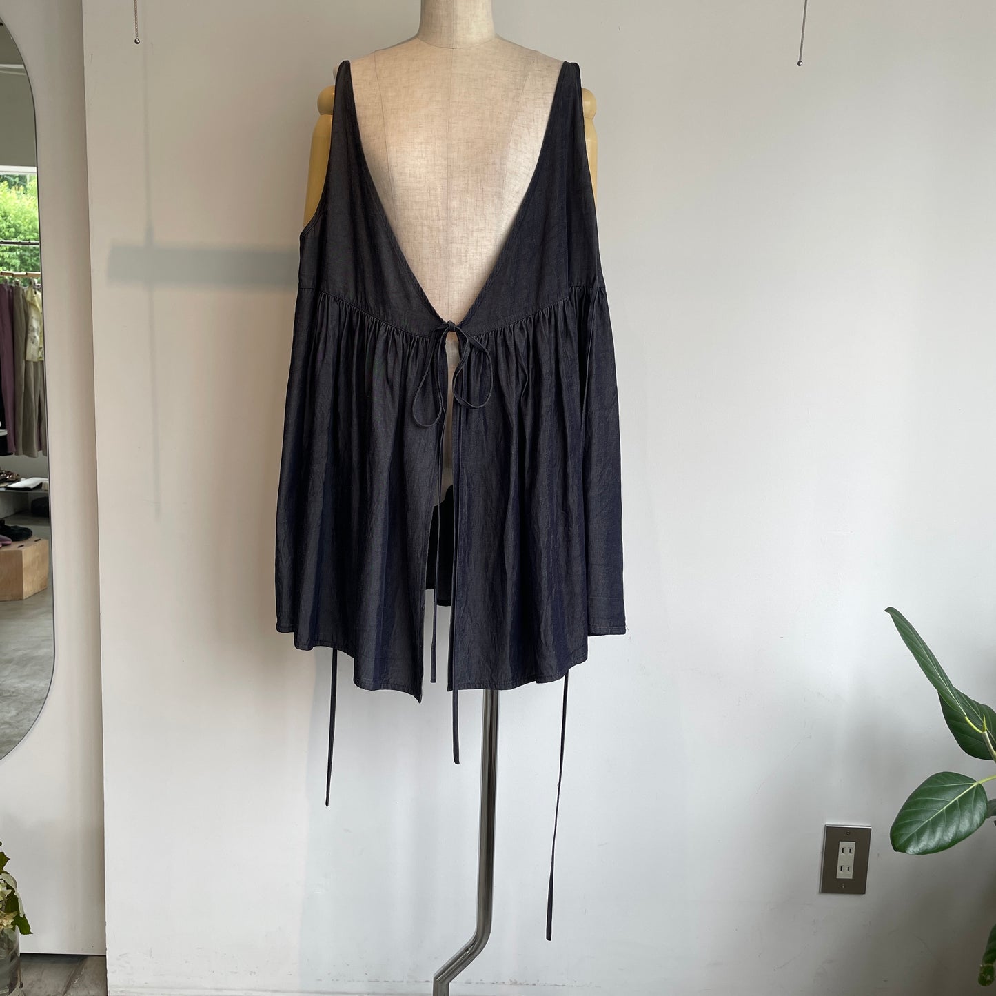 yuni//R/C soft denim cachecoeur bistier blouse 1701BL047261
