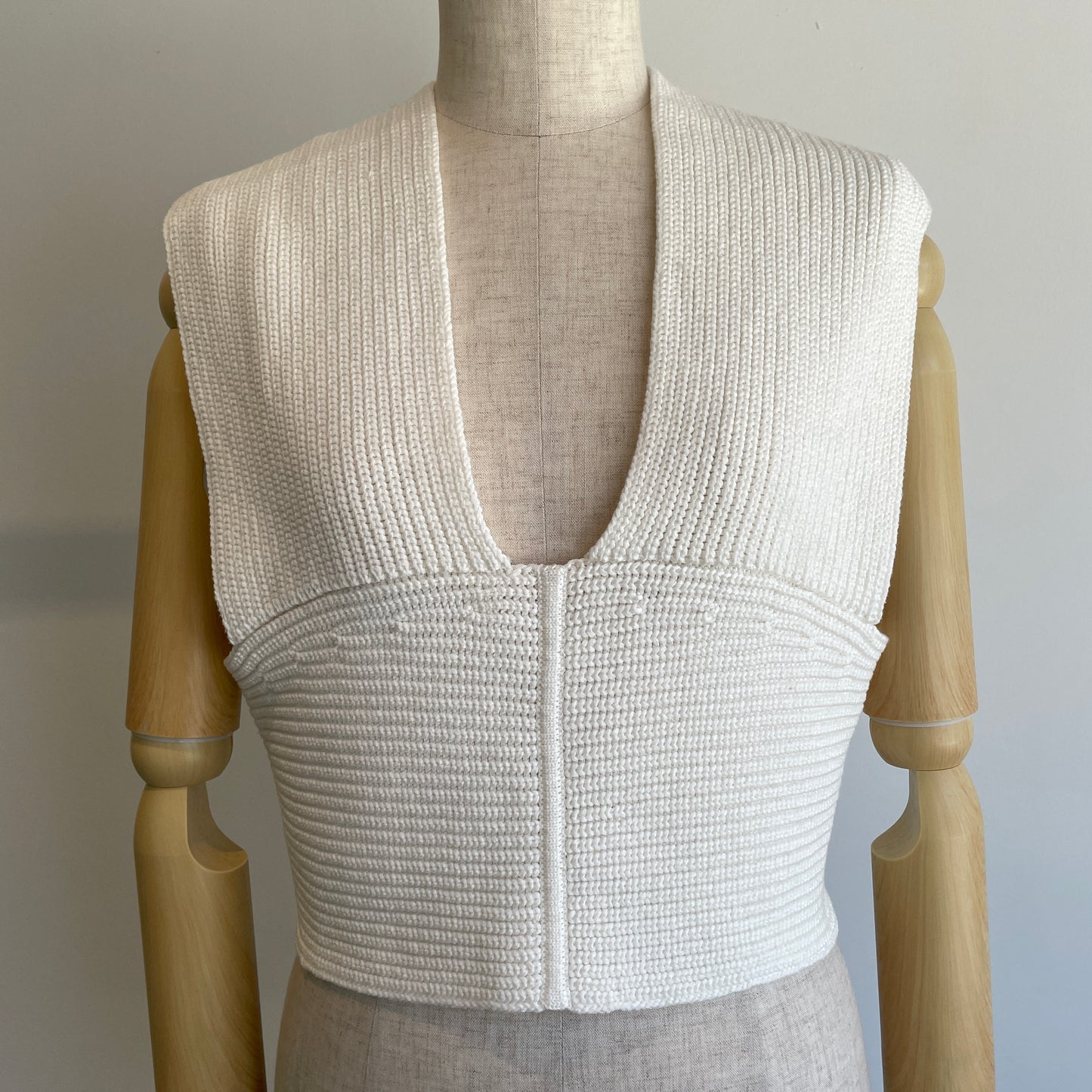 yuni//Cotton back cross ニットベスト　1701KN010262