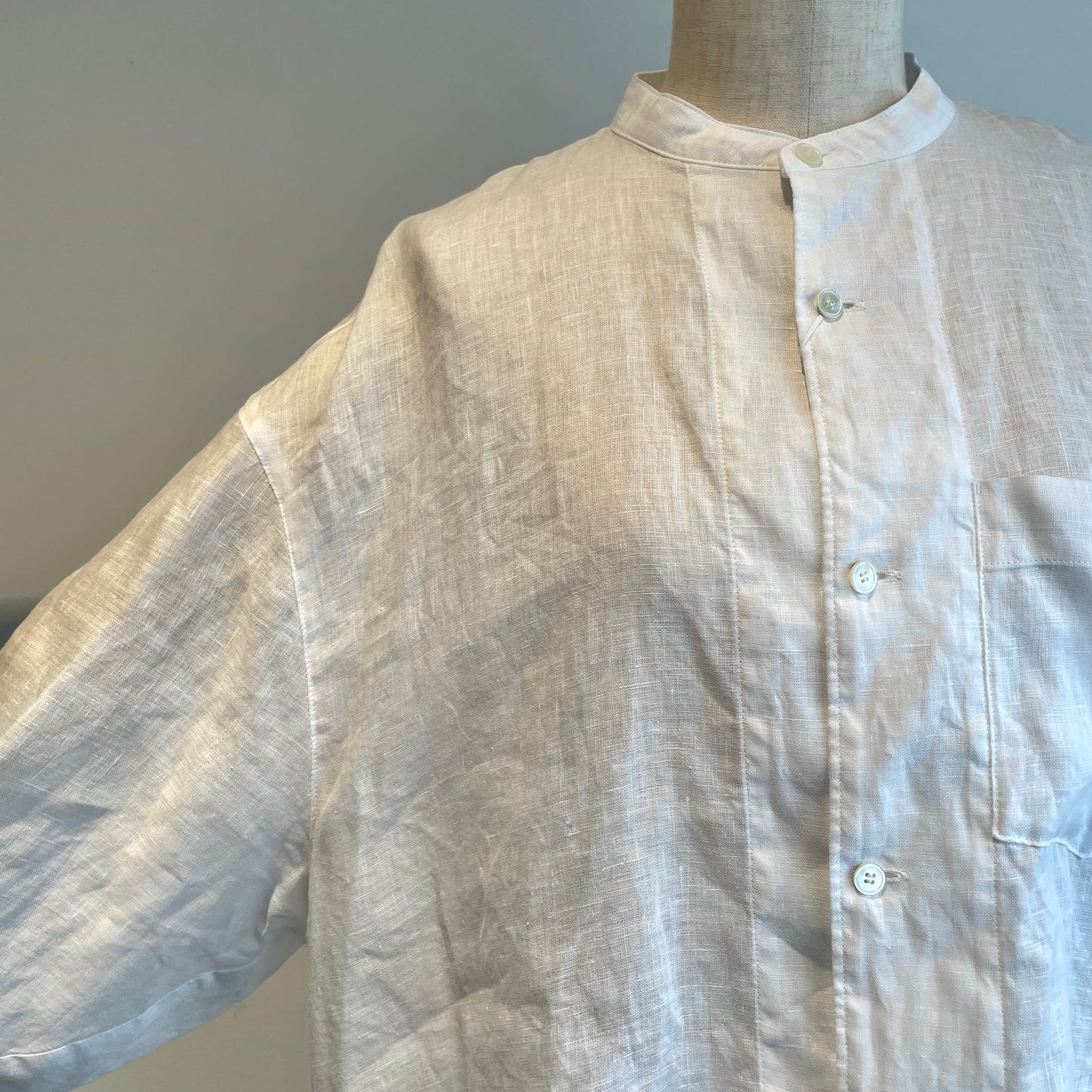 yuni//60/1 Linen cocoon sleeves BL 1701BL039261