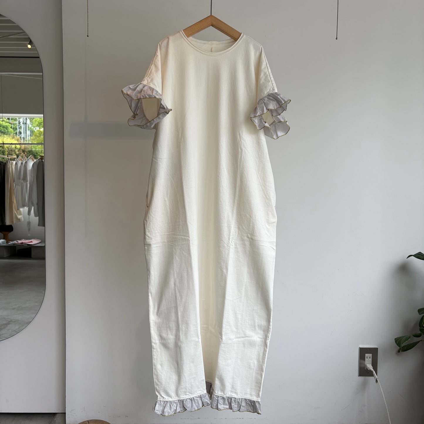 qiri//タイプライター frill one-piece