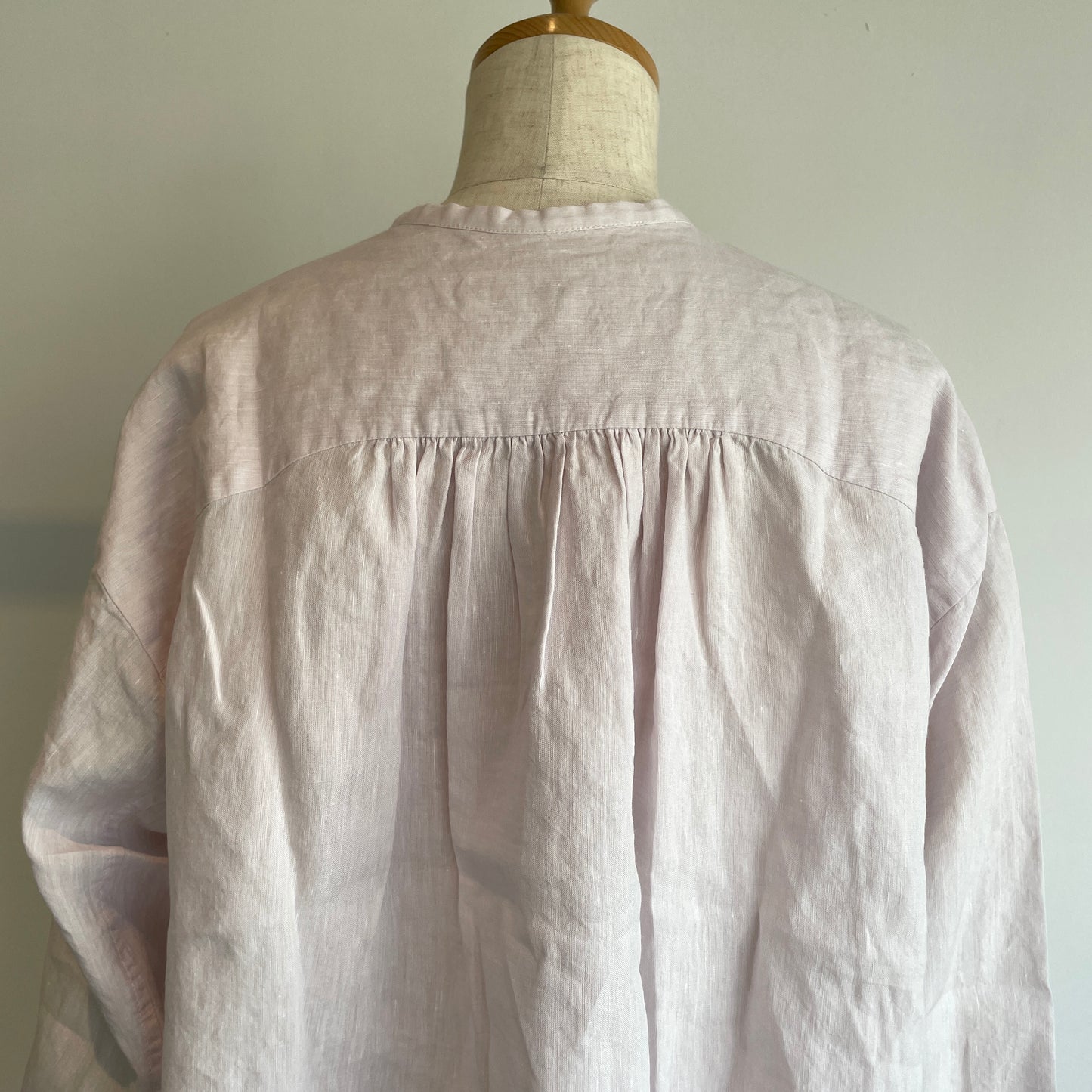 handsofcreation //Linen/Ra/chambrayプチスタンドタックフリルBL 01610612