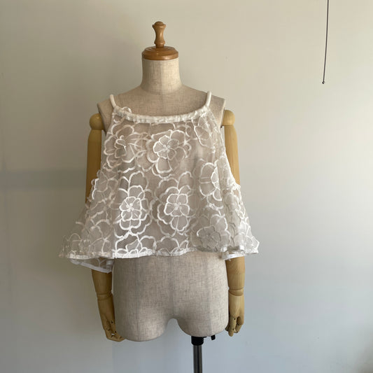 TOURNON.//FLOWER ORGANDYCIRCULAR ブラウスTR26ABL028
