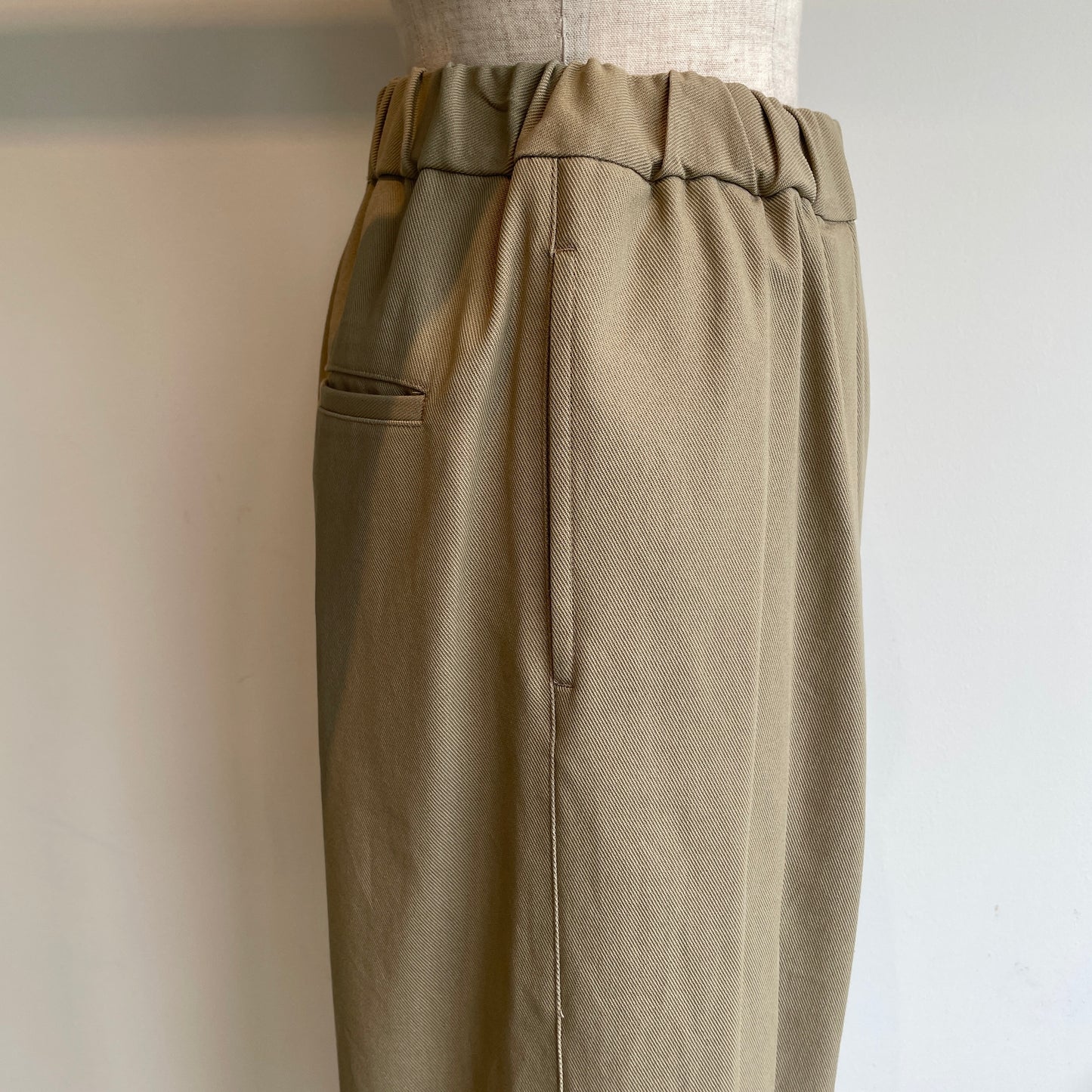 yuni//20/2強撚Cotton twill relax パンツ 1701PT005262