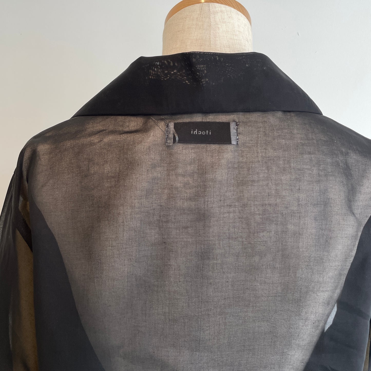 itochi //100/2 cotton organdy simple shirt