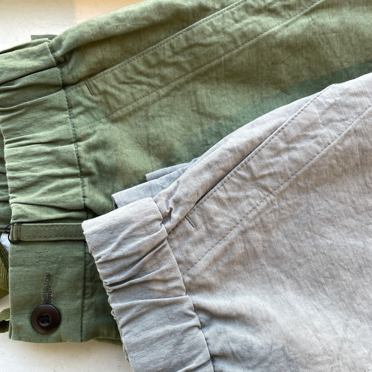 handsofcreation//綿麻リバーシブルカルゼファナージュワークパンツ　0161302