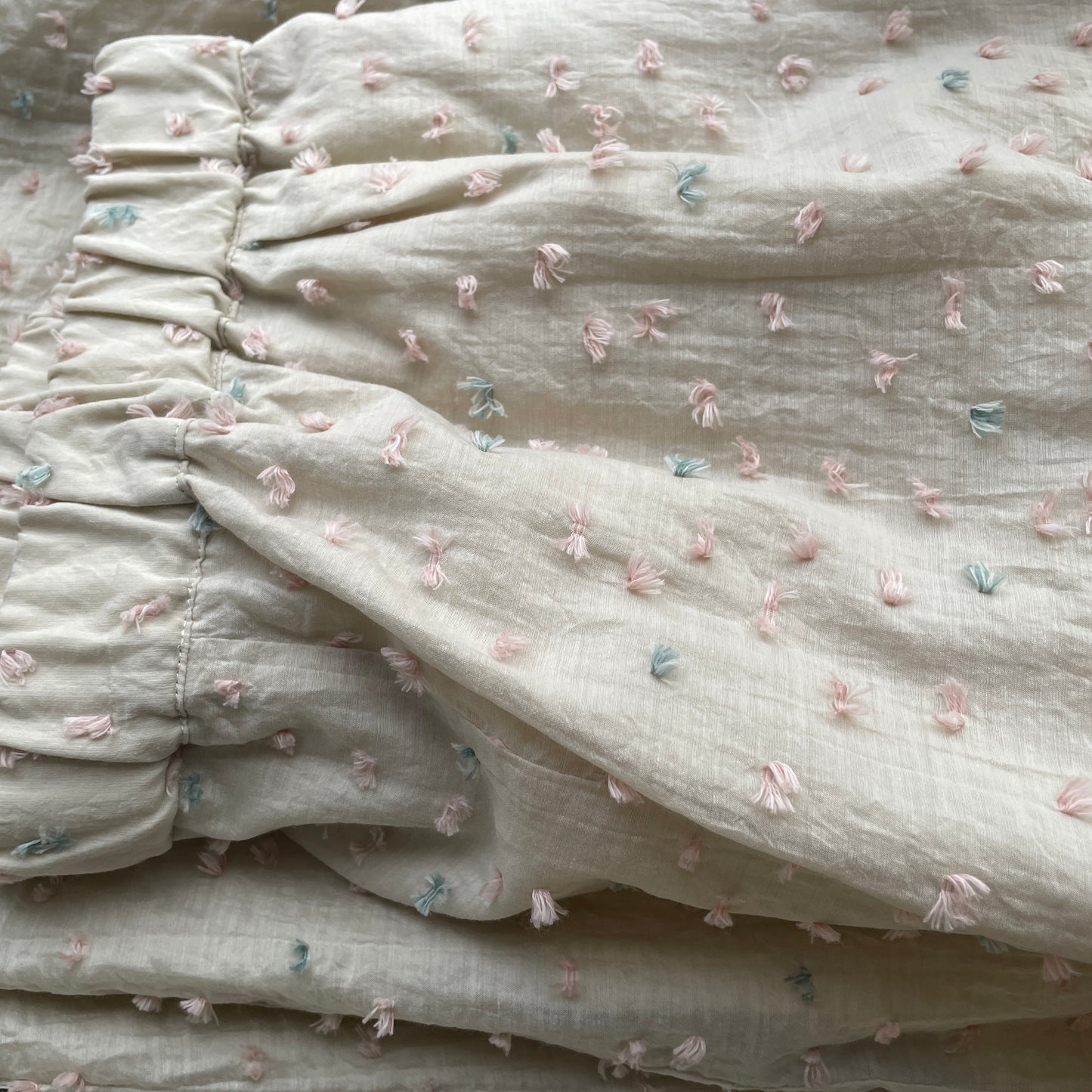 qiri//花吹雪’ jacquard ギャザーワイドパンツ 6301PT003261