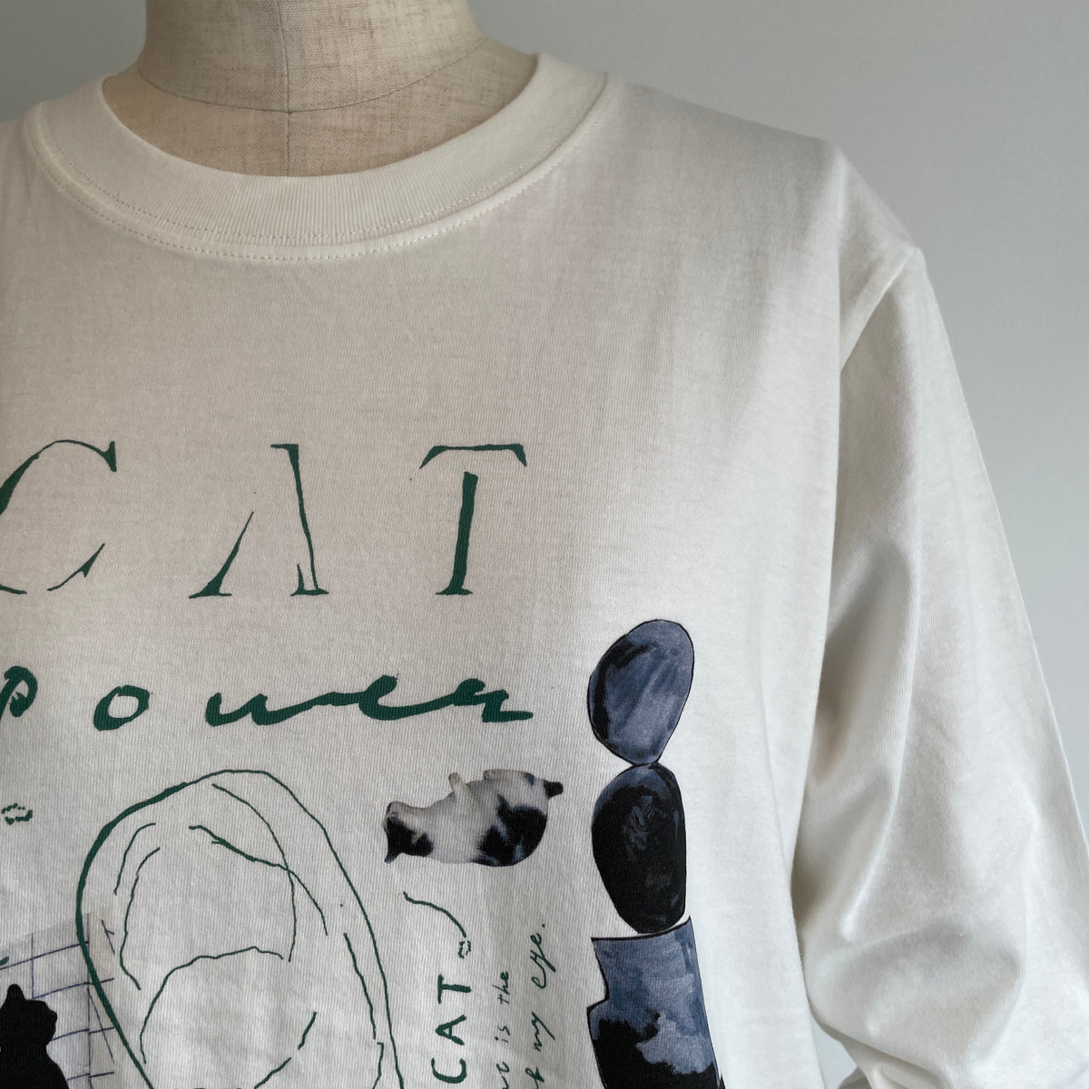 sweetlittlenothing//catpower ロングスリーブTシャツ