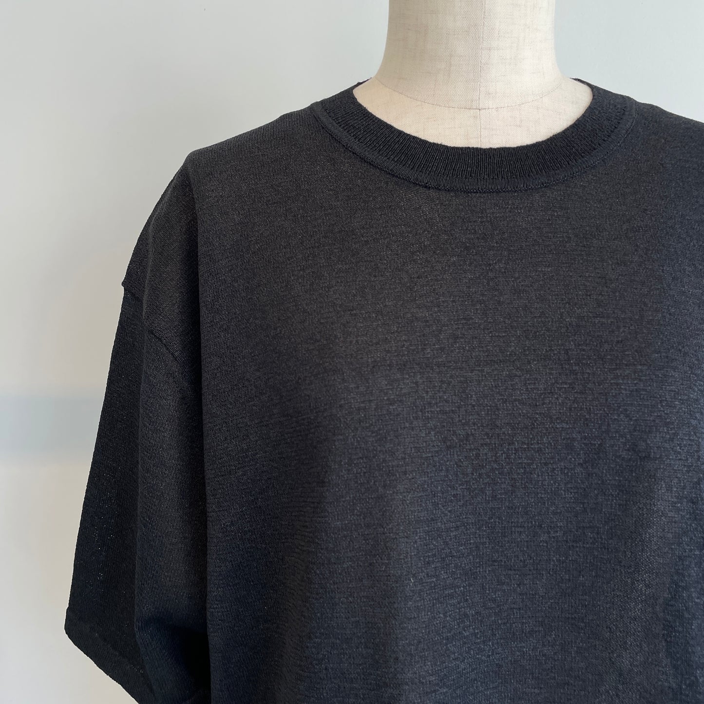 yuni //12G和紙/pehalf sleeves knit Tシャツ　1701KN006261