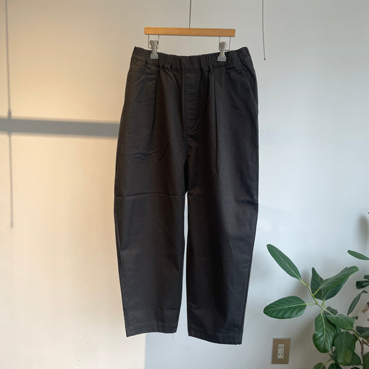 handsofcreation//organic cotton 20/-Slub Sergeイージーオーバルパンツ　01540328
