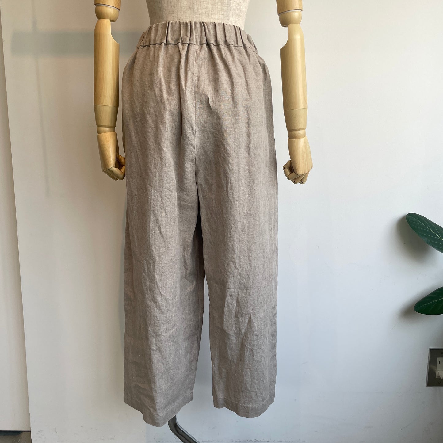 yuni//40/1 Linen easy gum tack パンツ　1701PT028261