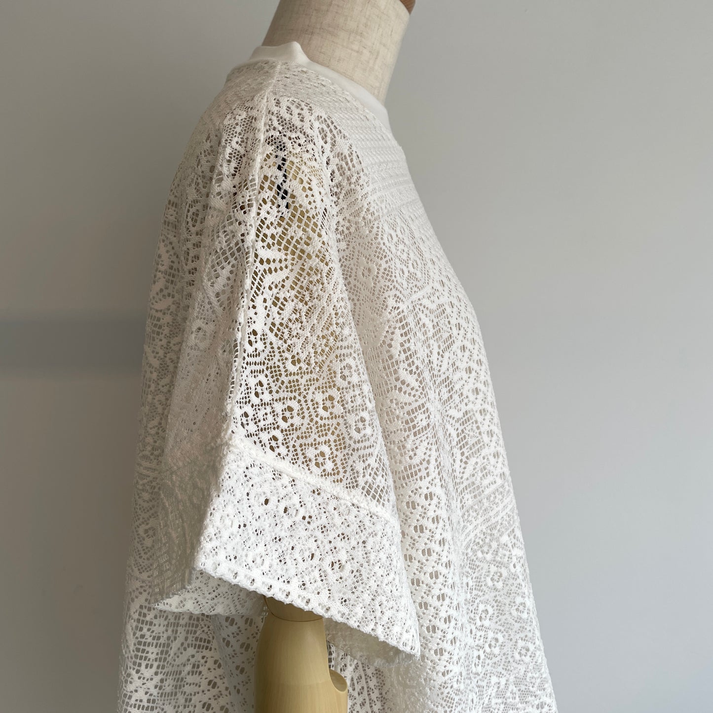 universaltissu//パッチワークレース モックネックドルマンT TS260CT088