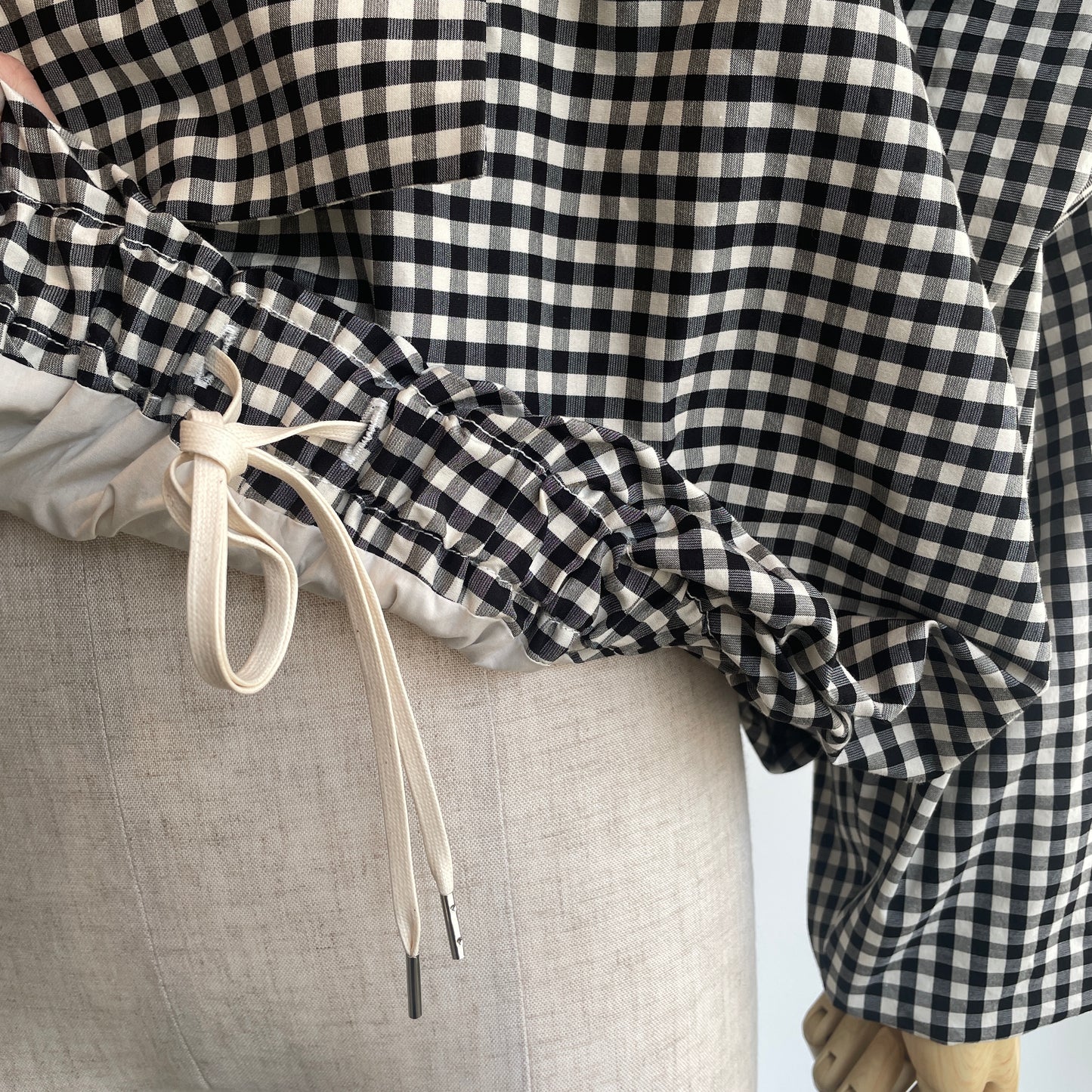 HAVERSACK //コットンシルクギンガムチェックZIPブルゾン 872624