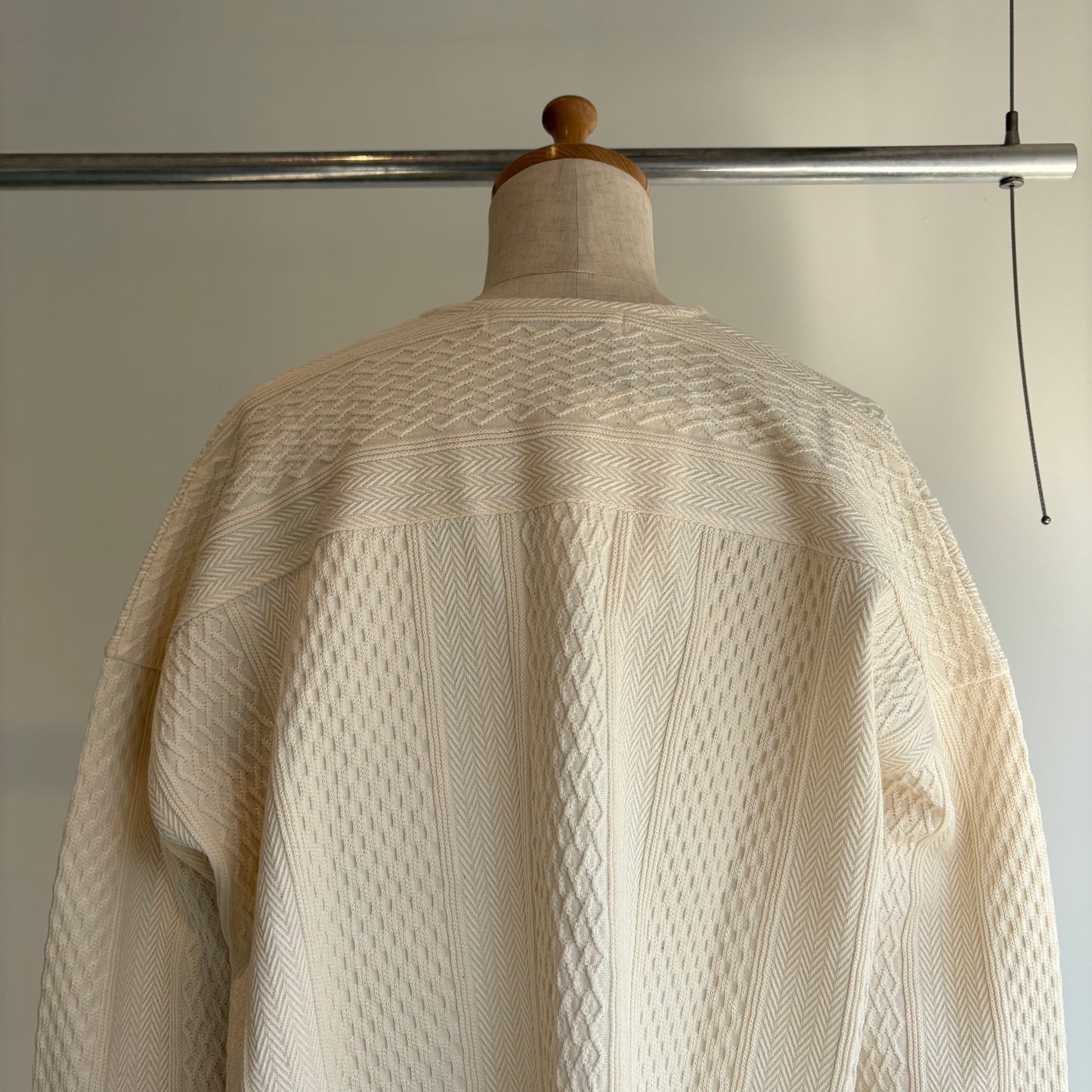 porter des boutons//マルチジャガードカーディガン　P-25068