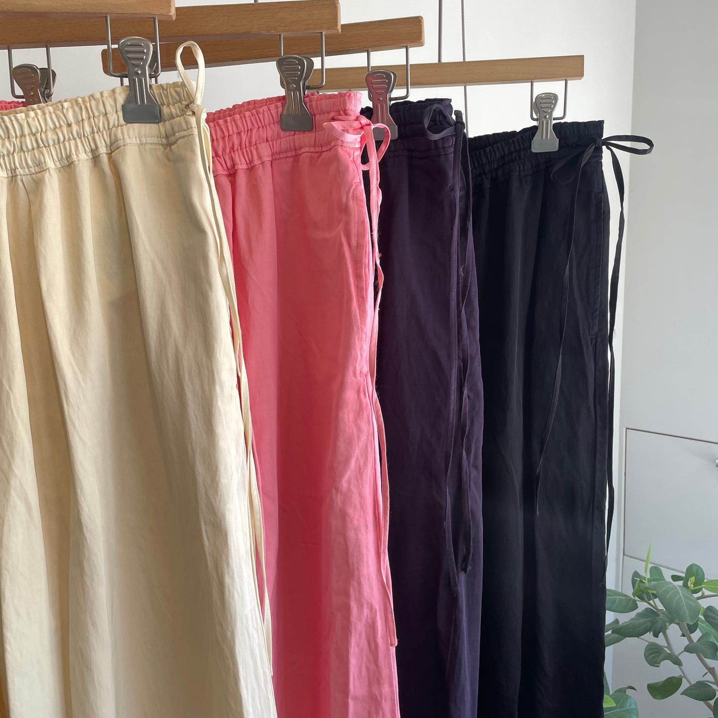 yuni//R/C twill product dye drawstrings パンツ　1701PT008262