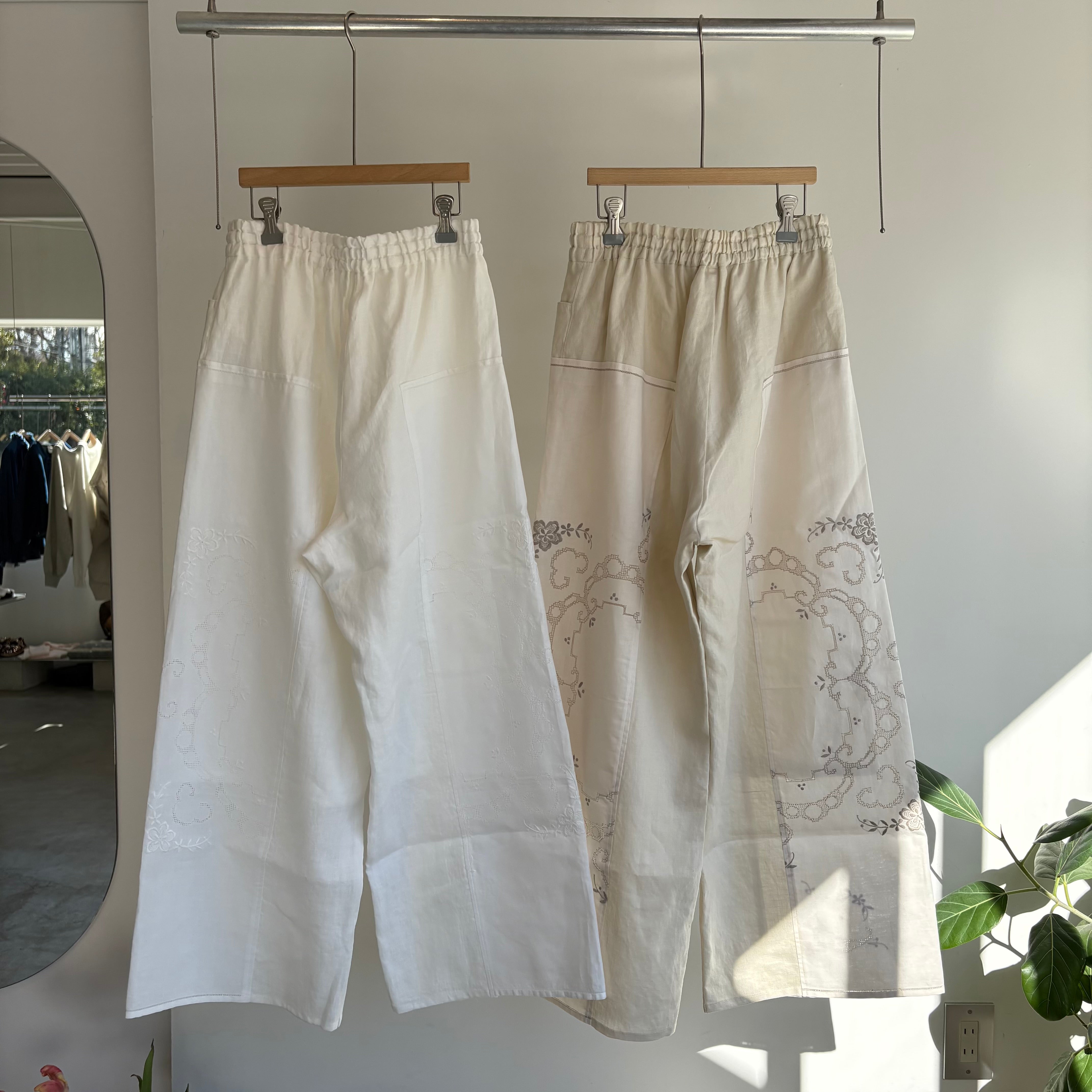 heriter//tablecloth remake pants テーブルクロスリメイクパンツH0-00