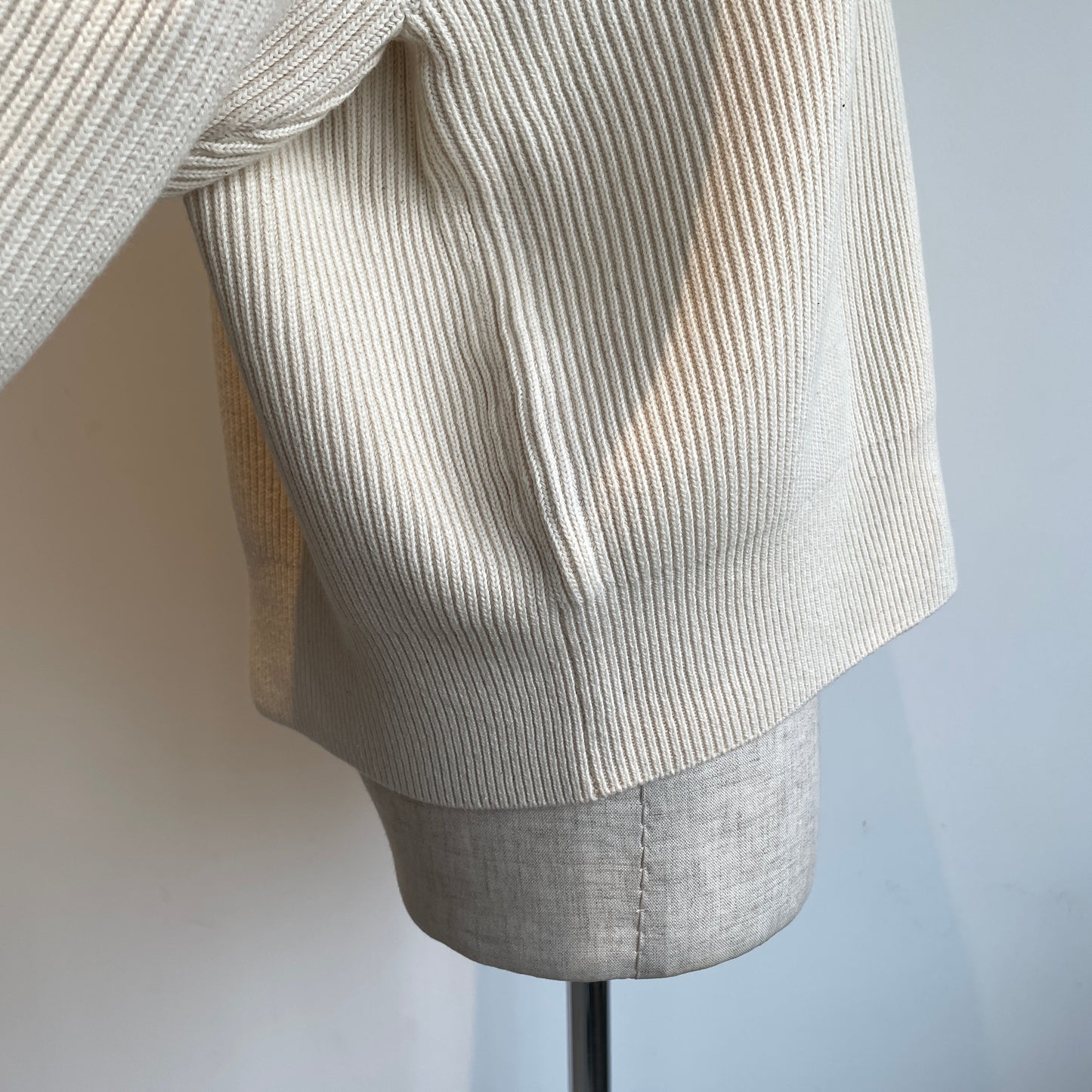 UNDYED //HALF ZIP AZE KNIT 25F214