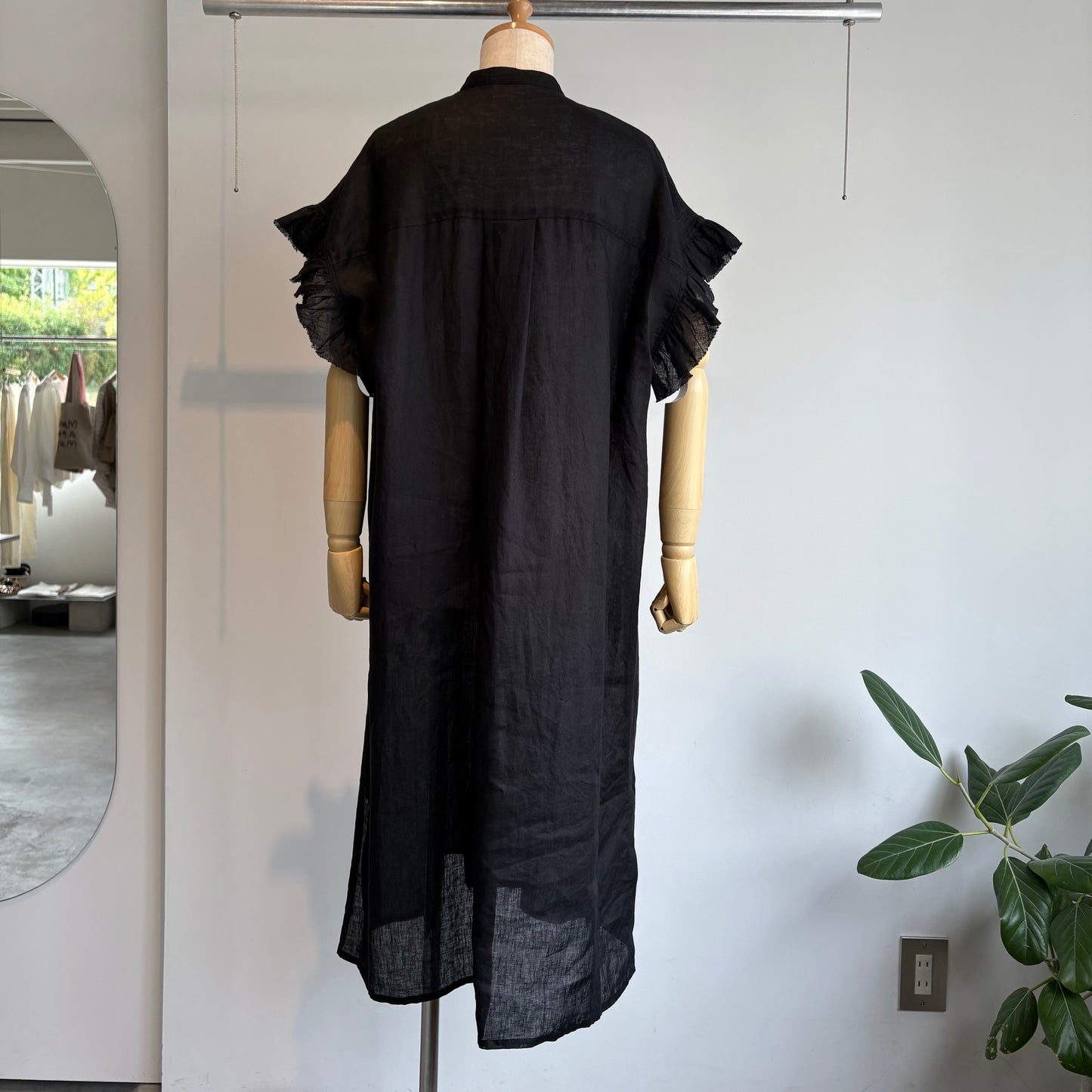 yuni//60/1Linen gather sleeves OP    1701OP026261