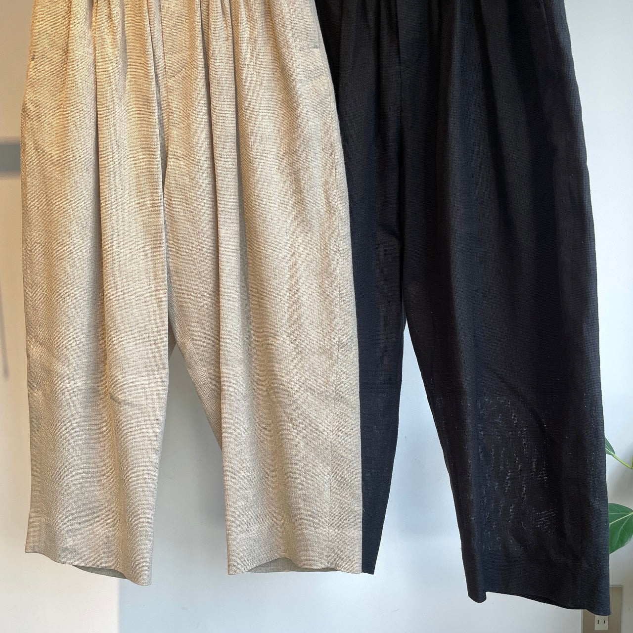 handsofcreation//C/Liパナマ2タックイージーパンツ　2610306