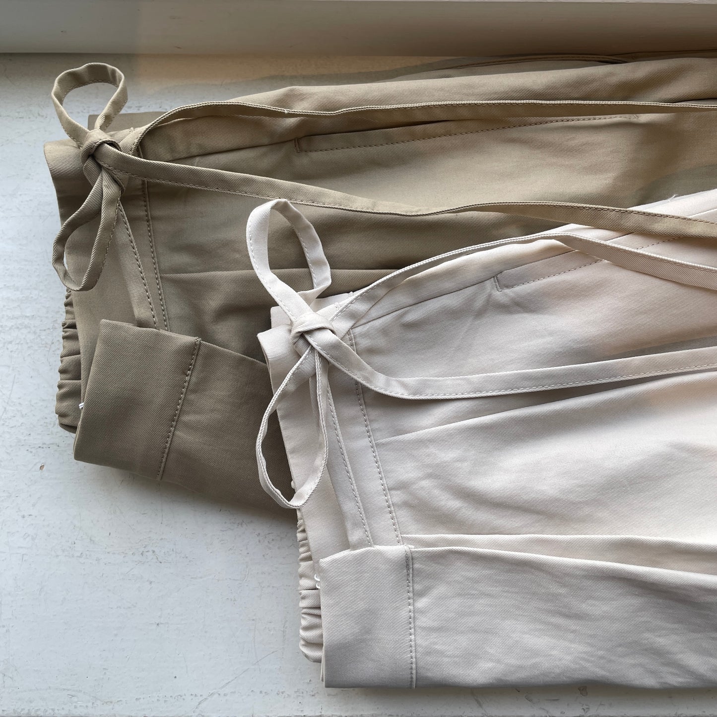 yuni//master seed Cotton chino wrap パンツ　1701PT007262