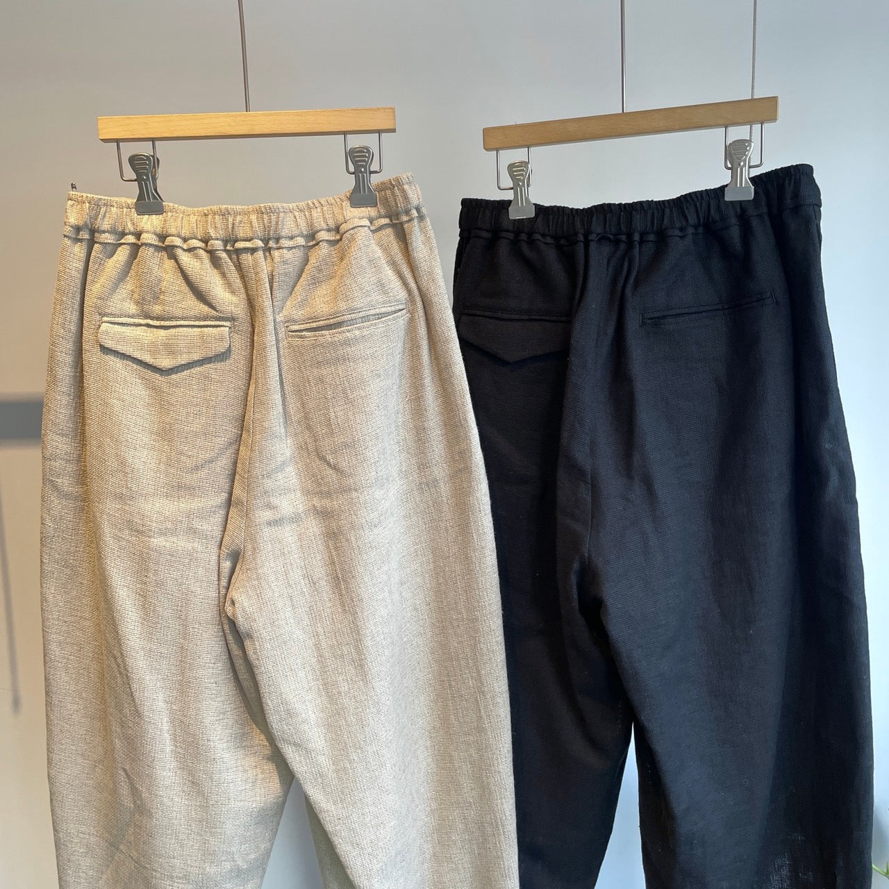 handsofcreation//C/Liパナマ2タックイージーパンツ　2610306