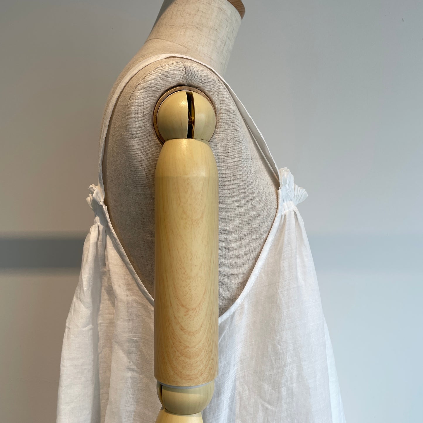 heriter//ramie gathers dress H1-26-7003