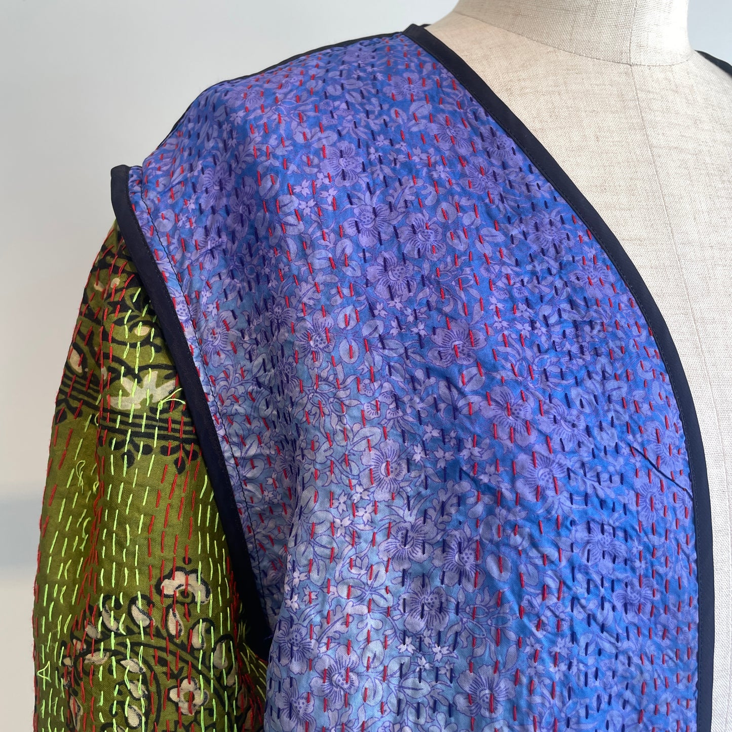 heriter//kantha embroidery jacket H0-00-3071
