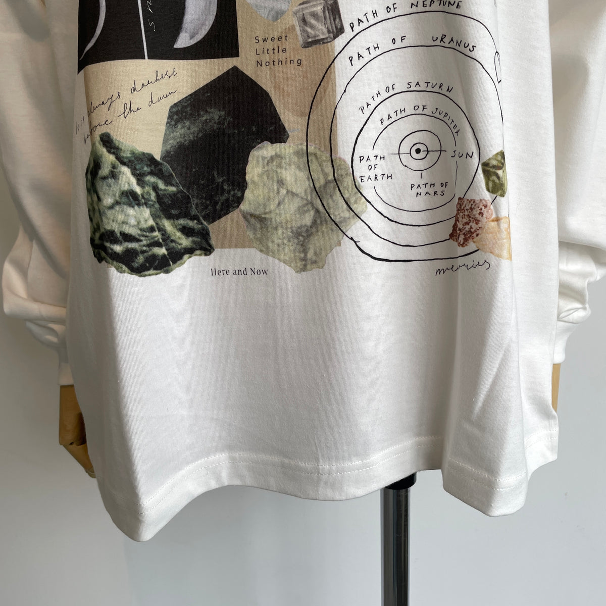 sweetlittlenothing//月と鉱石　ロングスリーブTシャツ