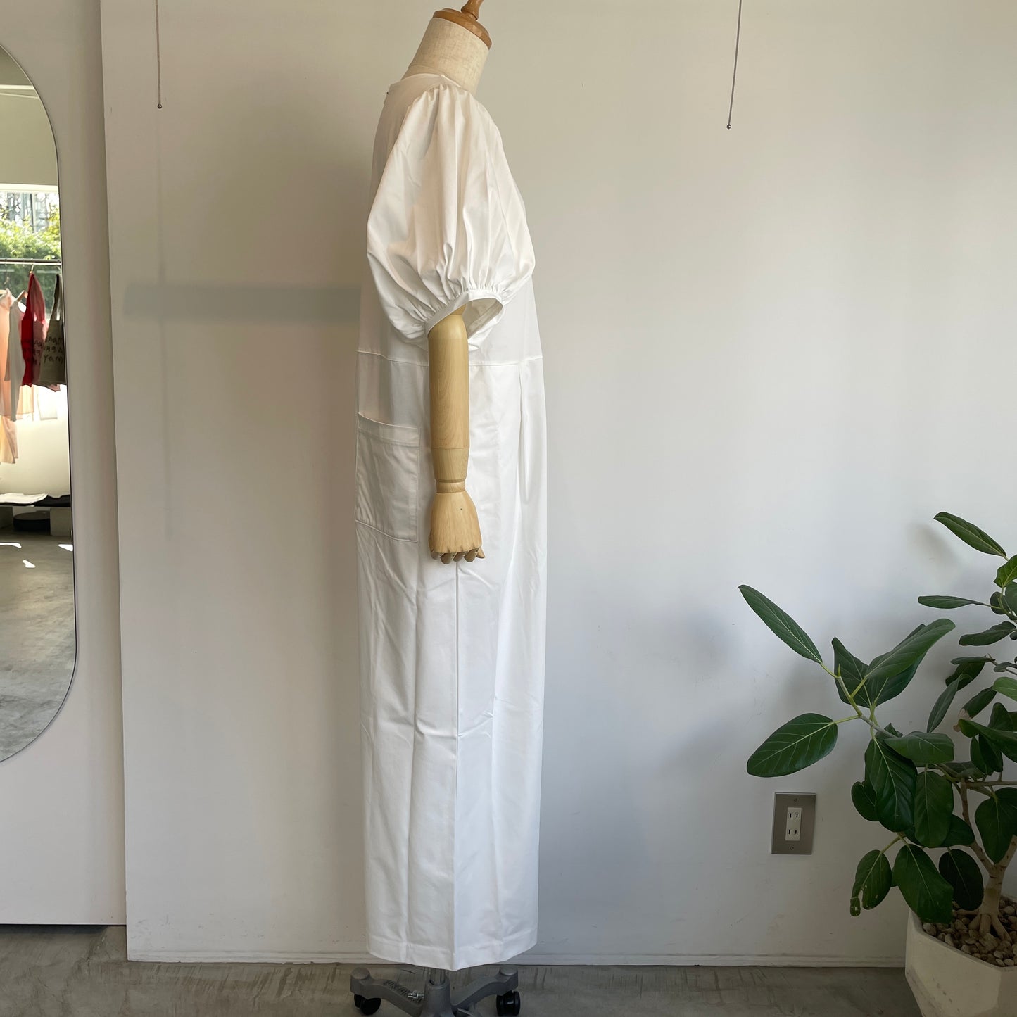 universaltissu//ソルシールドハイゲージ天竺ボリュームスリーブオールインワン　UT261CT013