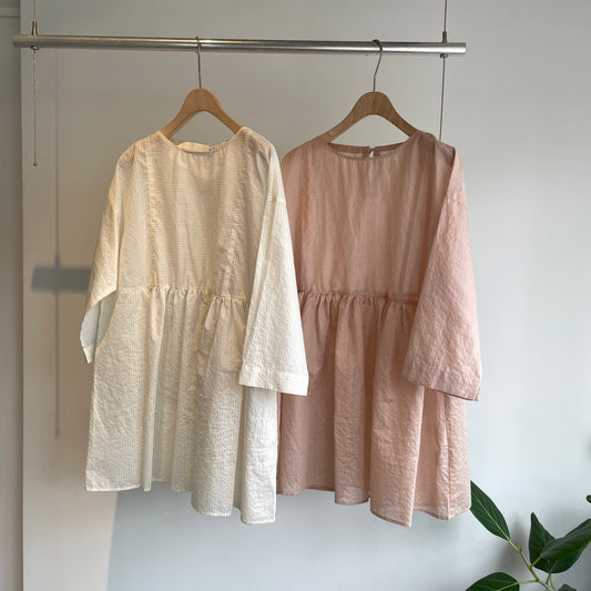 yuni //C/Pe stripe tunic tiered 2wayBL 1701BL028261