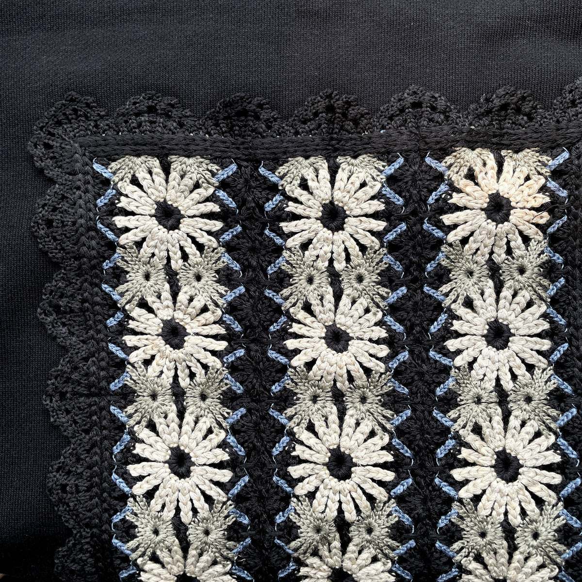 yuni//Cotton裏毛 color lace プルオーバー　1701CT001262