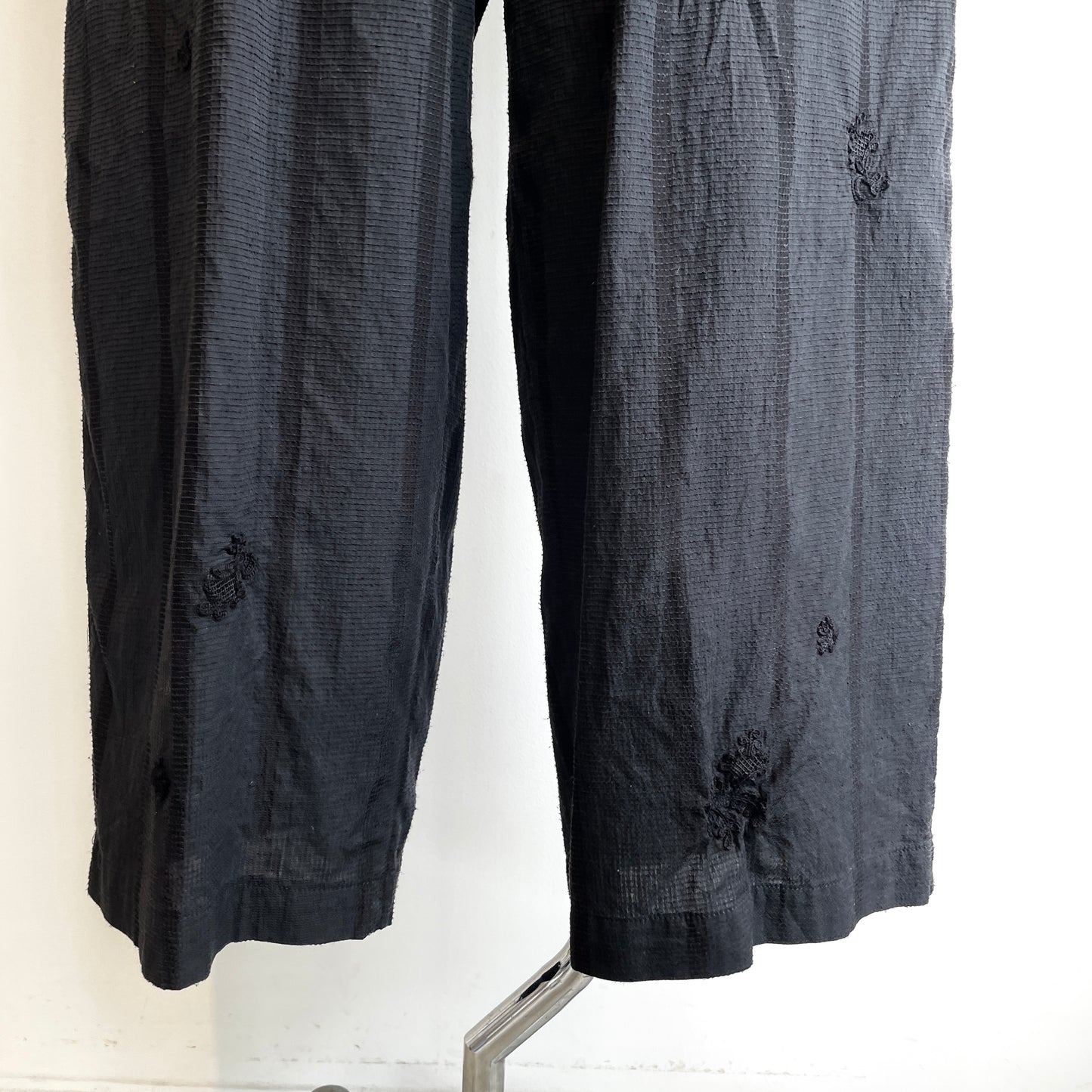 qiri//antique chain embroidery ギャザーパンツ　6301PT011261
