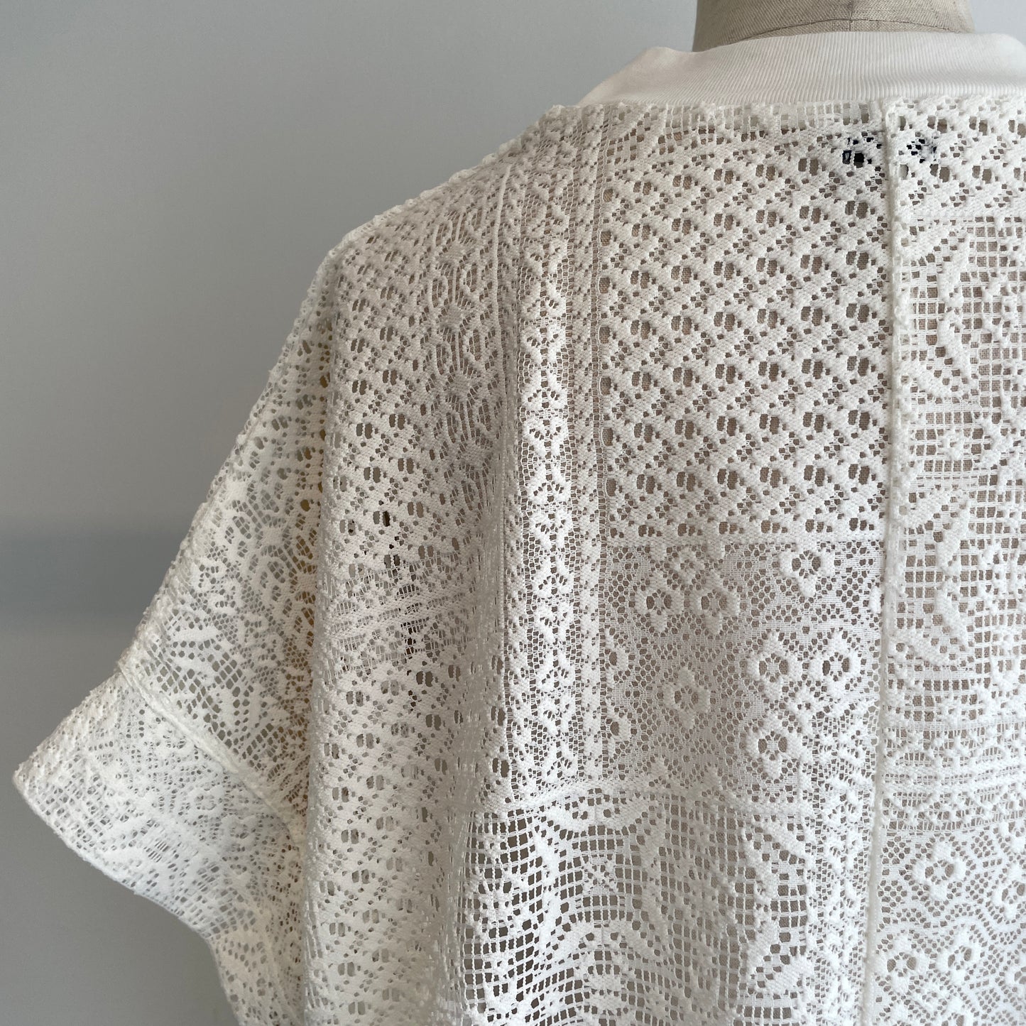 universaltissu//パッチワークレース モックネックドルマンT TS260CT088