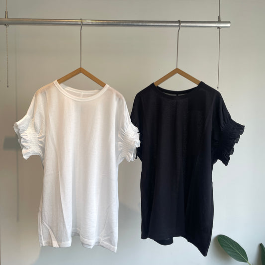 yuni//強撚C/Ny sheer gather sleeve PO  1701CT008261