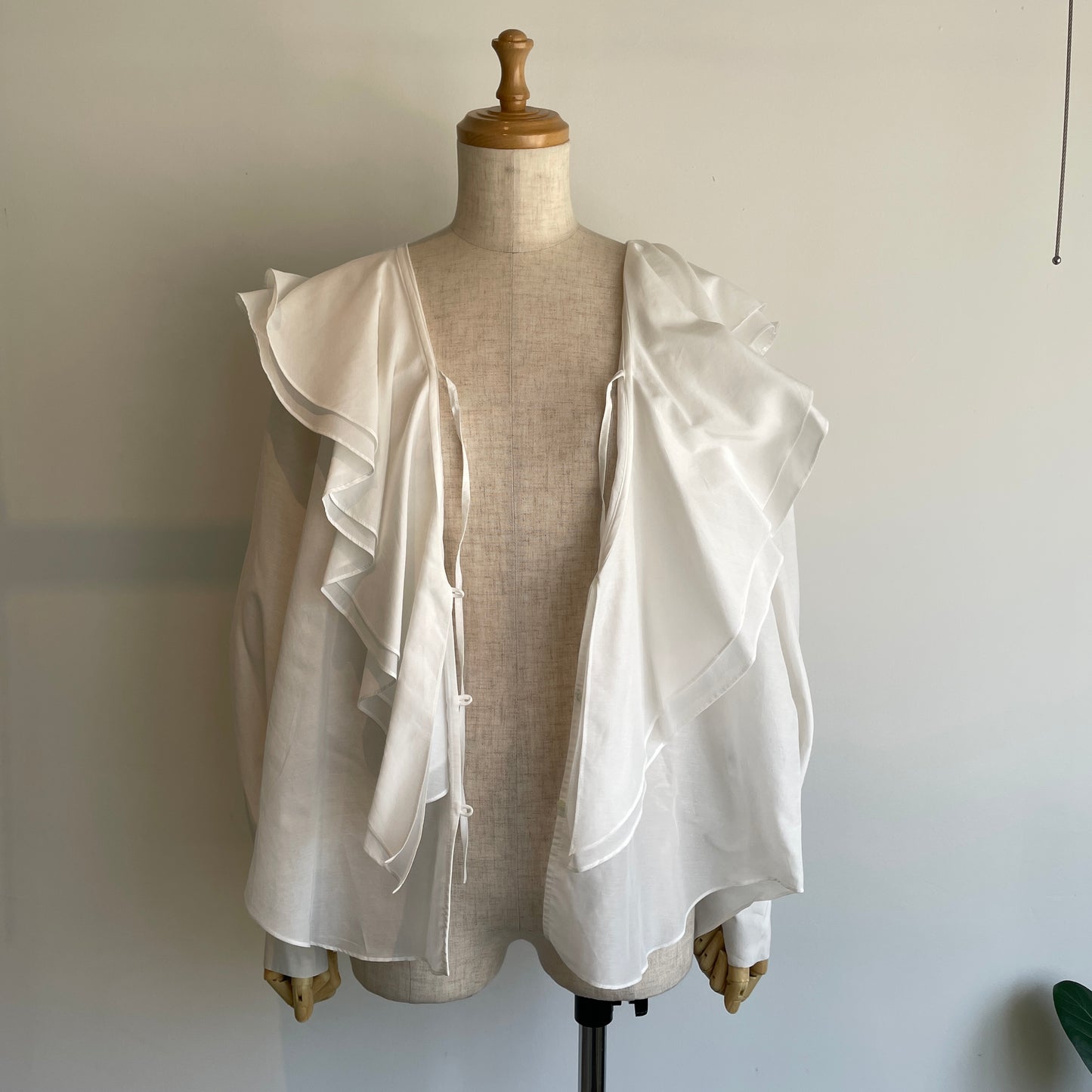 heriter//cotton silk raffle blouse H2-26-3003