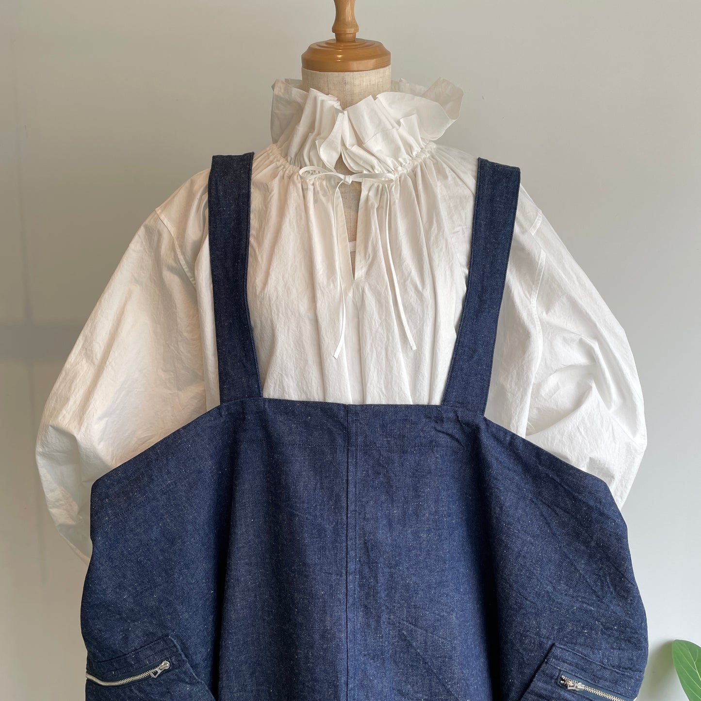 HAVERSACK//90zネップデニムサロペットスカート　362624