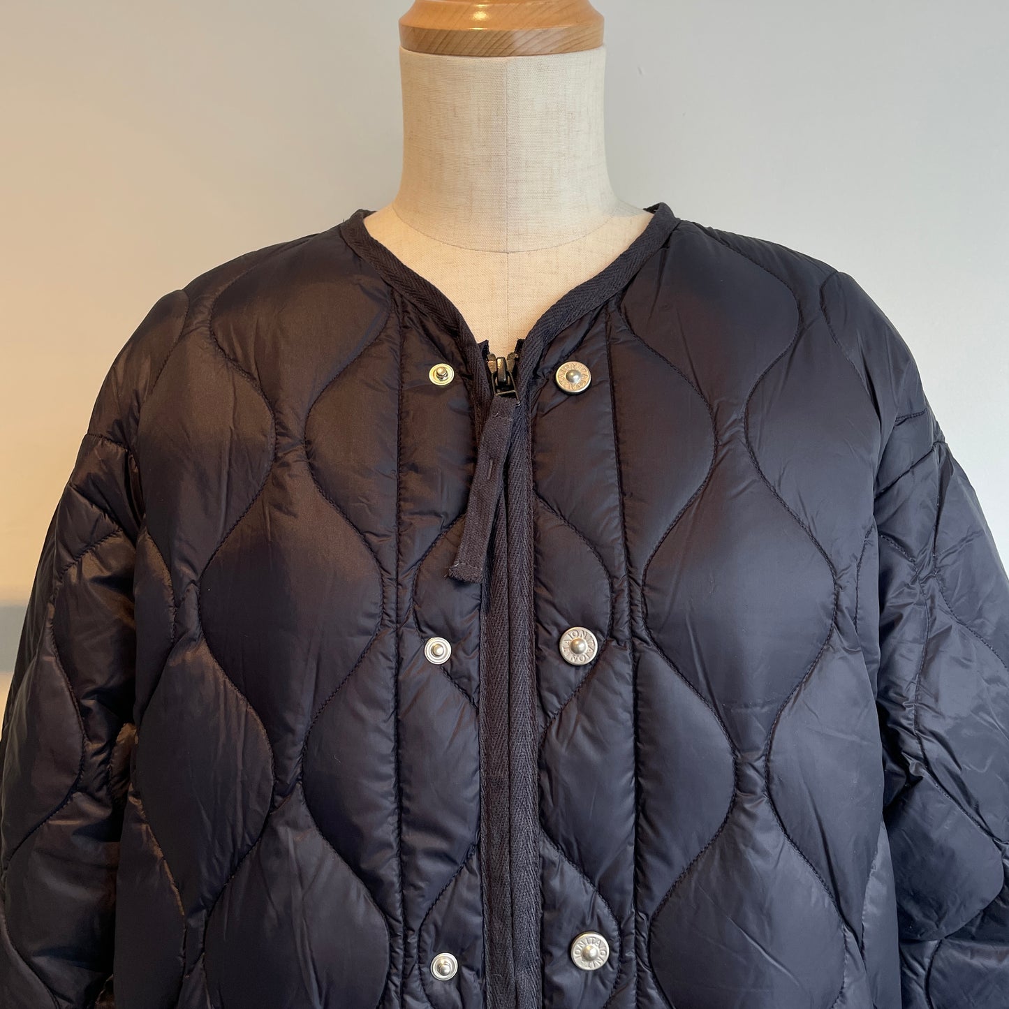 TAION//ミリタリー M65 ライナーWジップ ショートダウンジャケット-ソフトシェル TAION -M65LSZBML-1SHORT