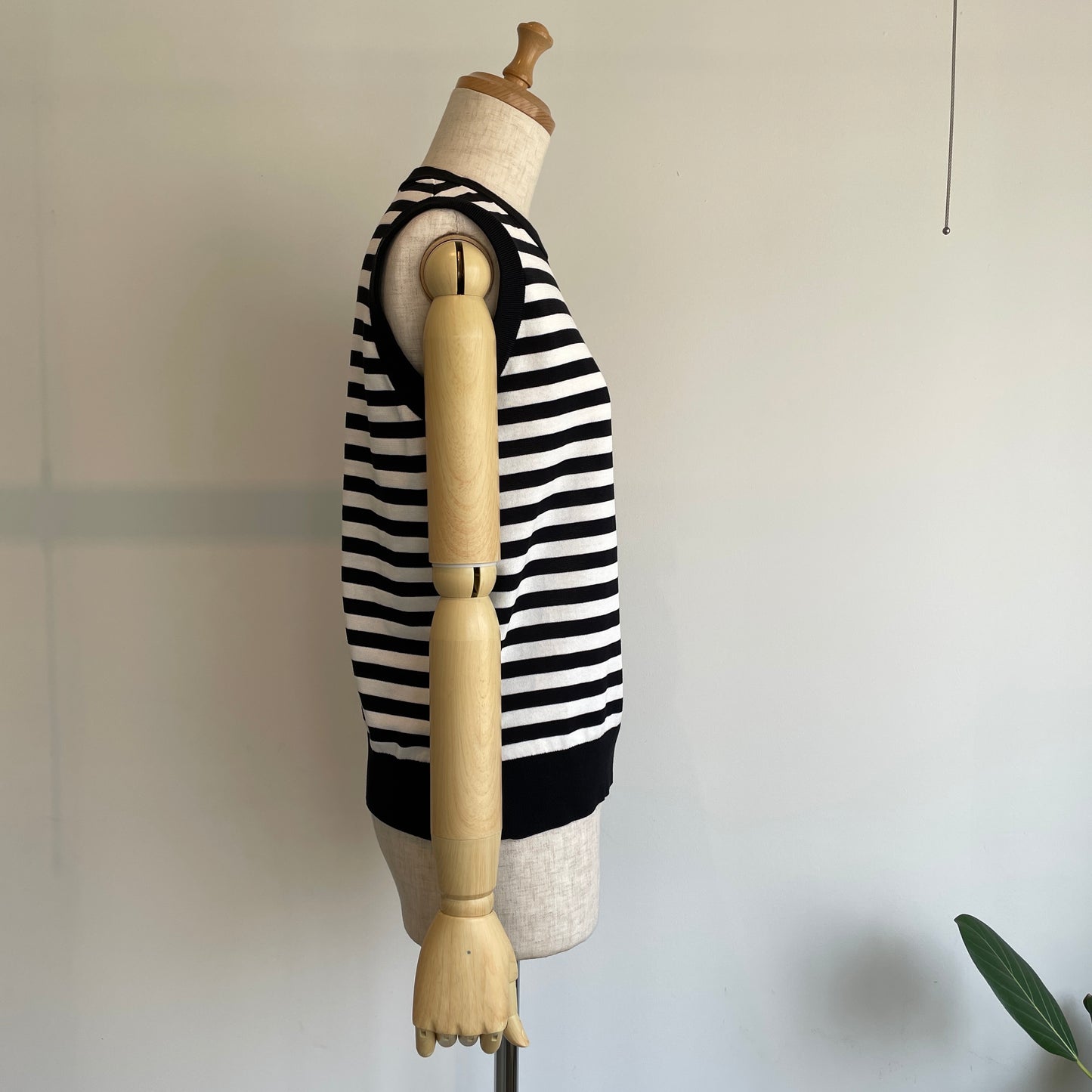 yuni//ガス強撚コットンニット ノースリPO 1701KN016261