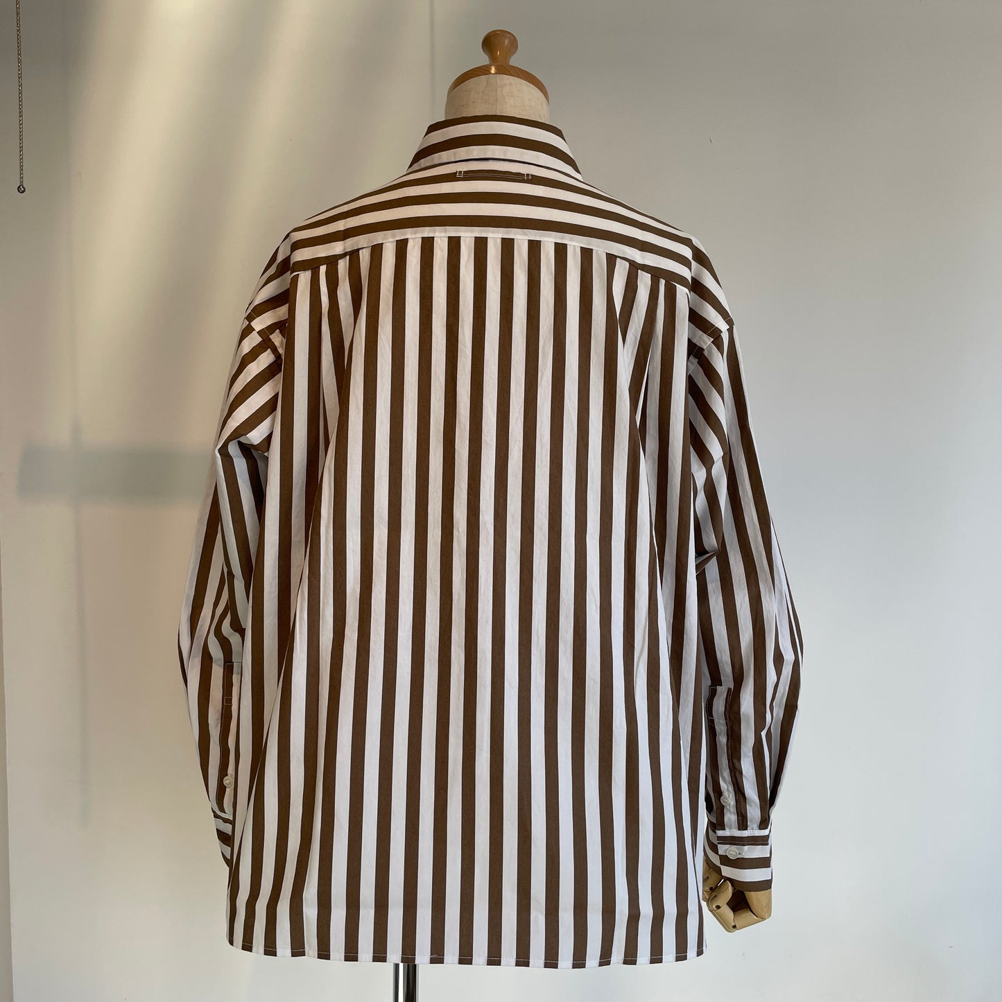 handsofcreation//50ブロードストライププリントラウンドカラーシャツ　01610604