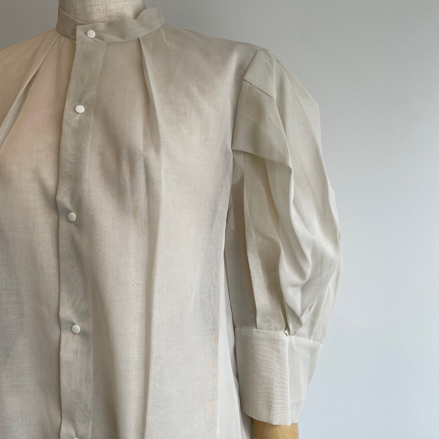 itochi //100/2 cotton organdy transparent blouse