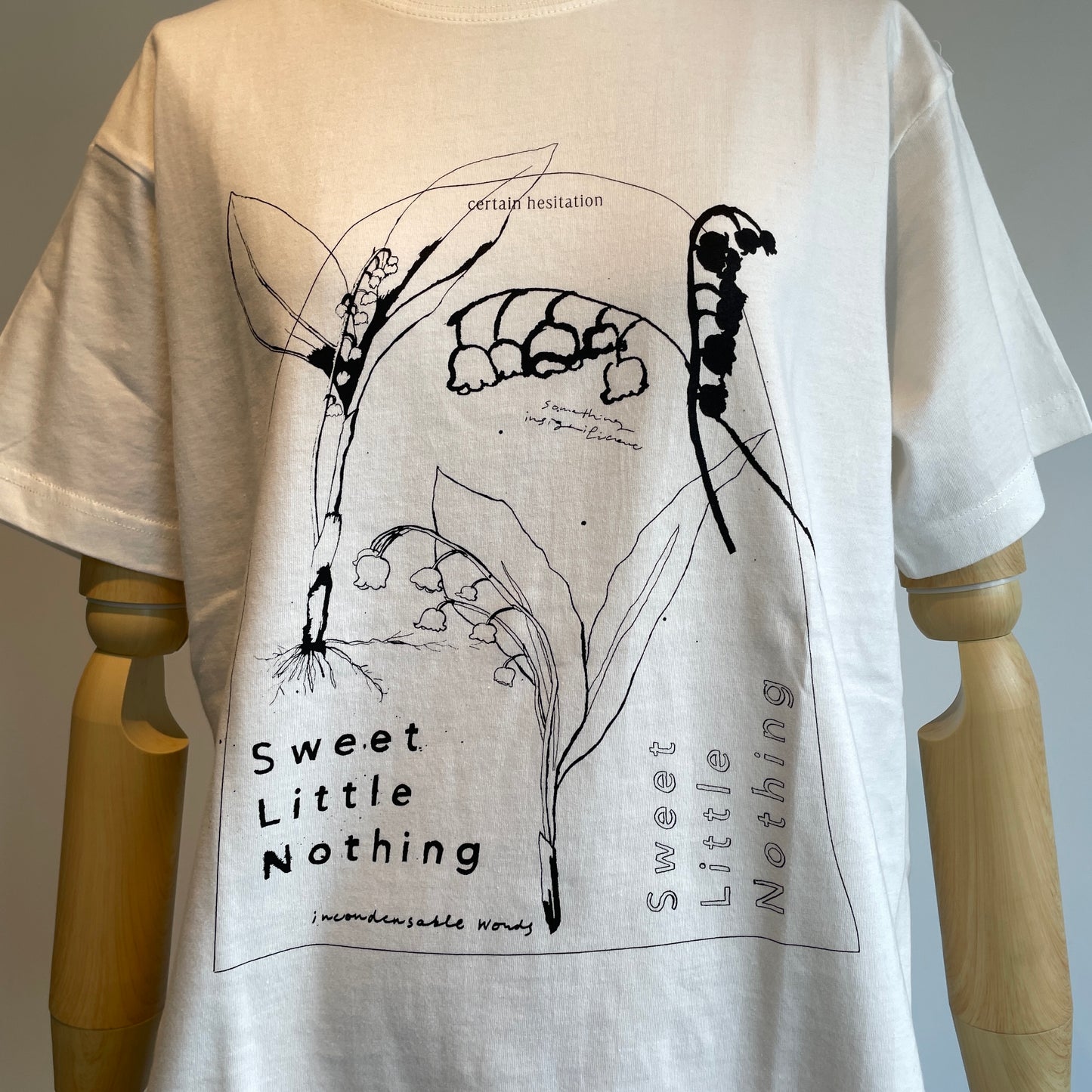 Sweet Little Nothing//Lily of the valley 半袖Tシャツ(すずらん)ホワイト