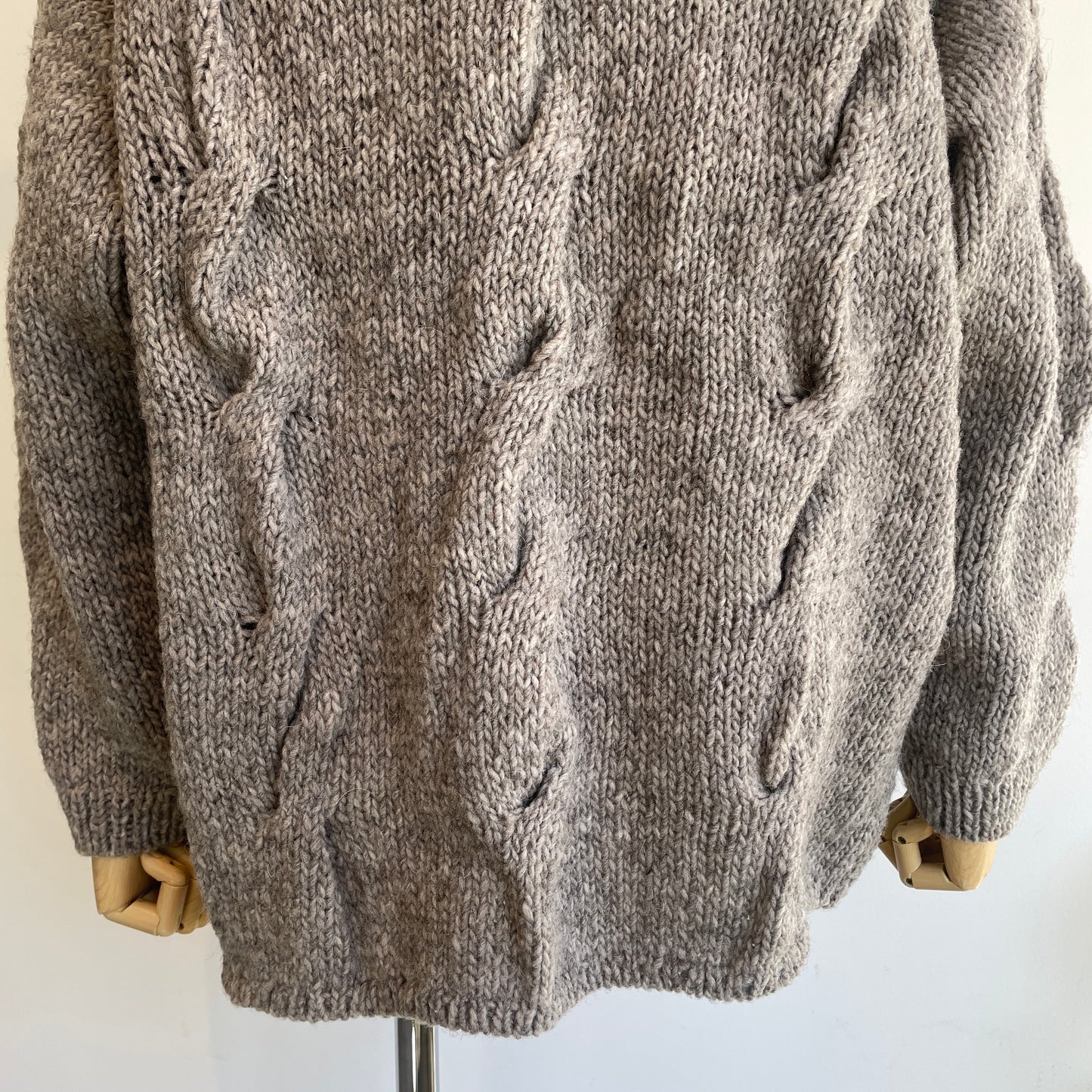 handsofcreation//ローゲージニット手編みBigケーブルP/O 01540724