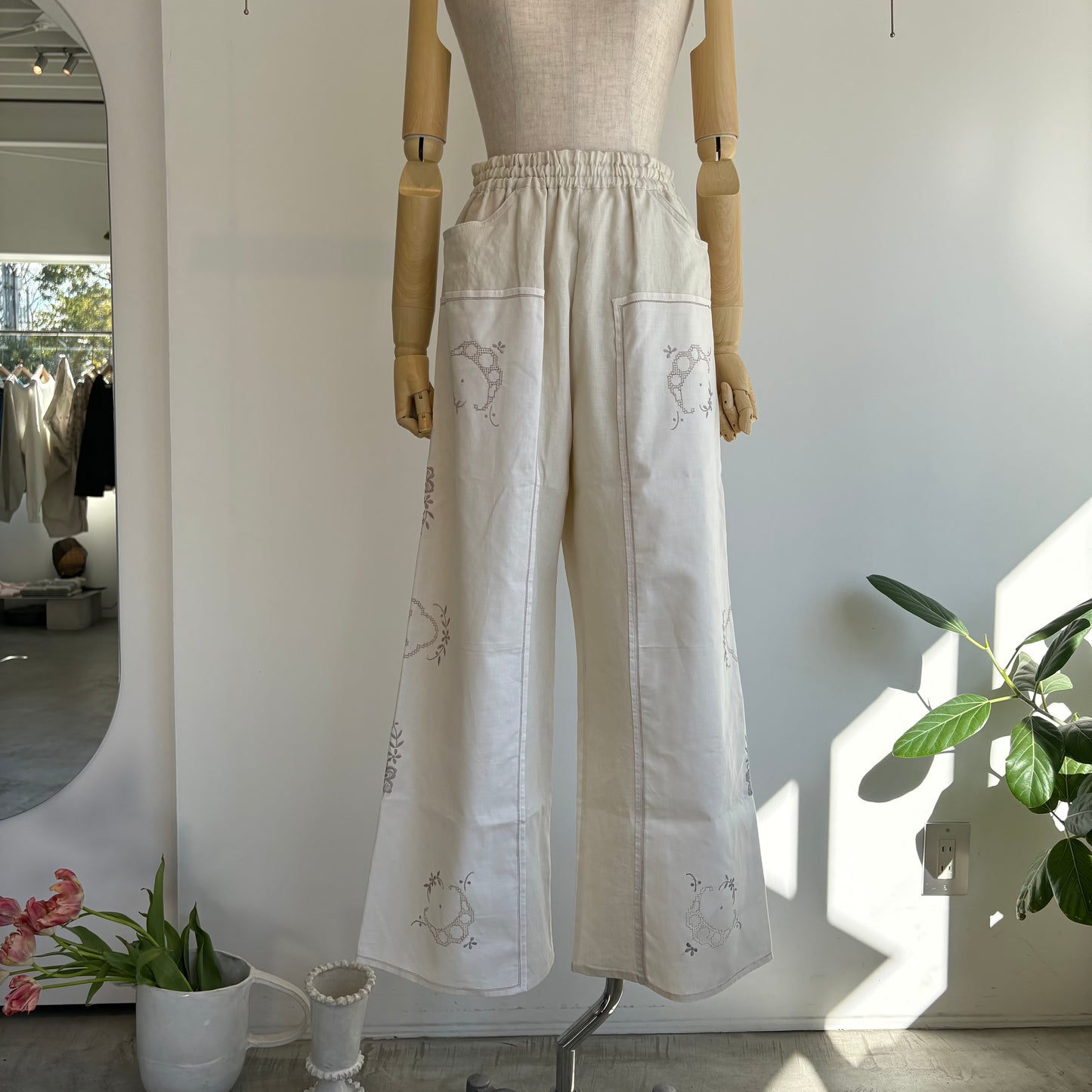 heriter//tablecloth remake pants H0-00-5005