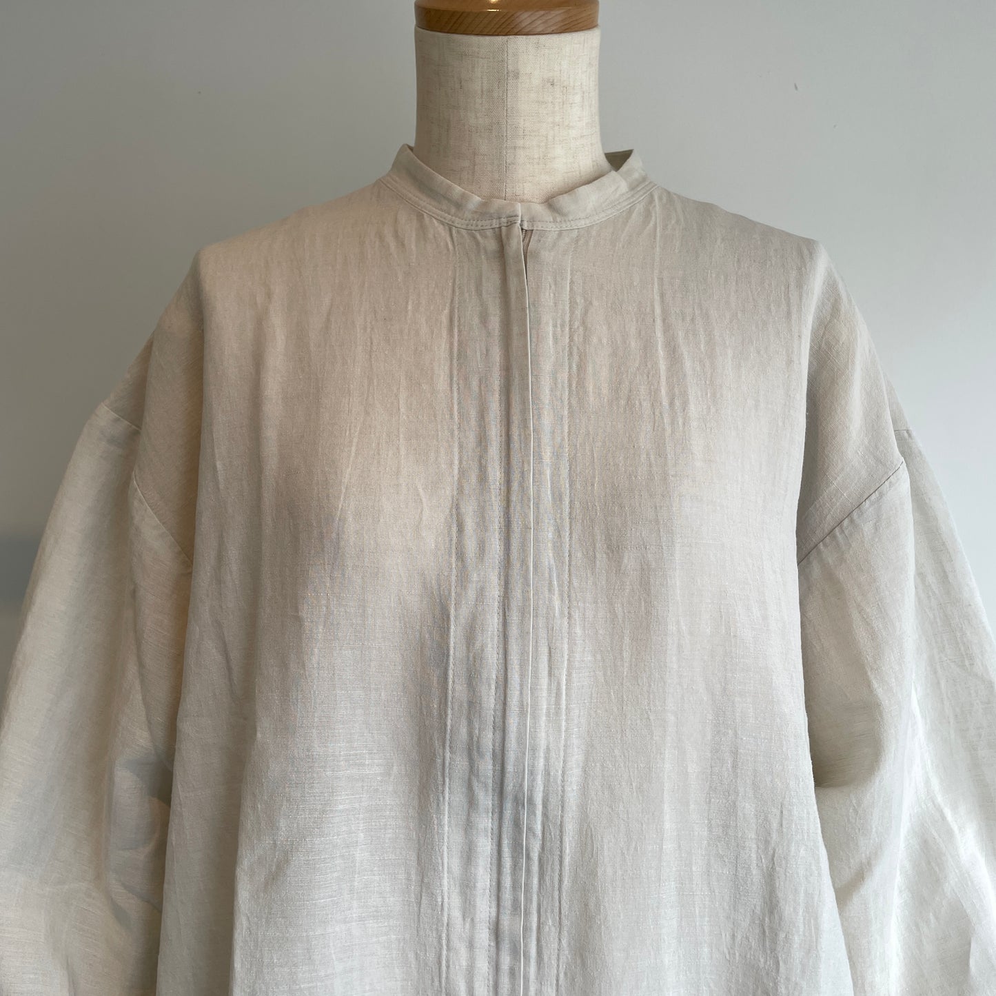 Aさま専用handsofcreation //CV100/2✕ 60/cotton/LinenCloth バンドカラーシアブルゾン　01610403