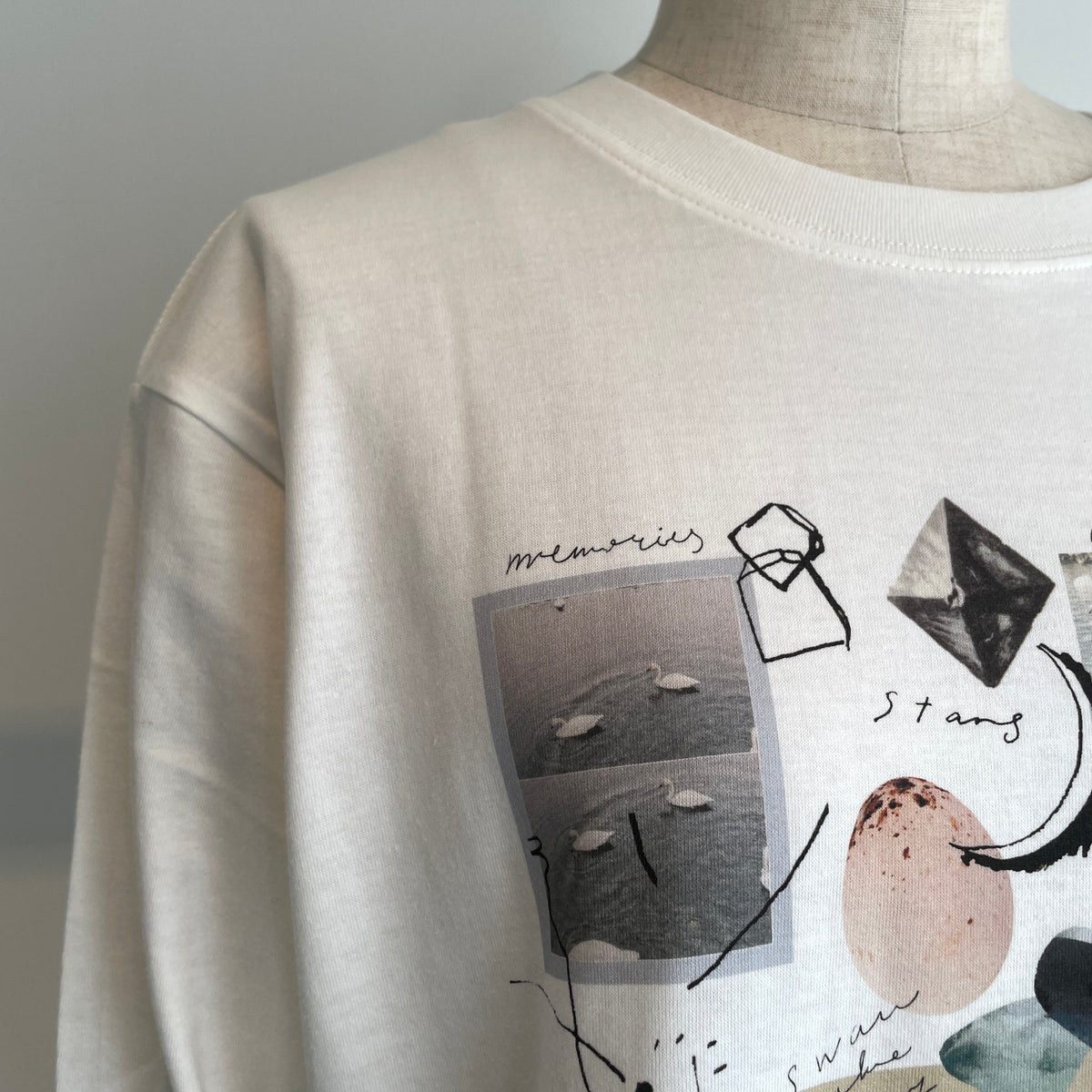 sweetlittlenothing//月と鉱石　ロングスリーブTシャツ