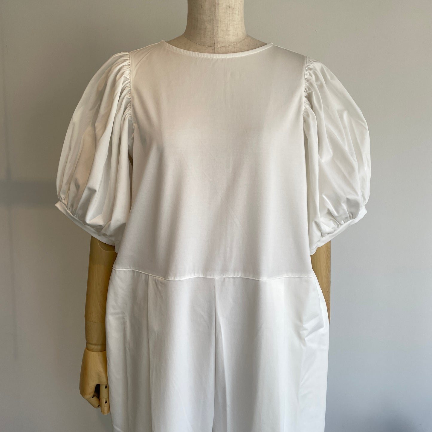 universaltissu//ソルシールドハイゲージ天竺ボリュームスリーブオールインワン　UT261CT013