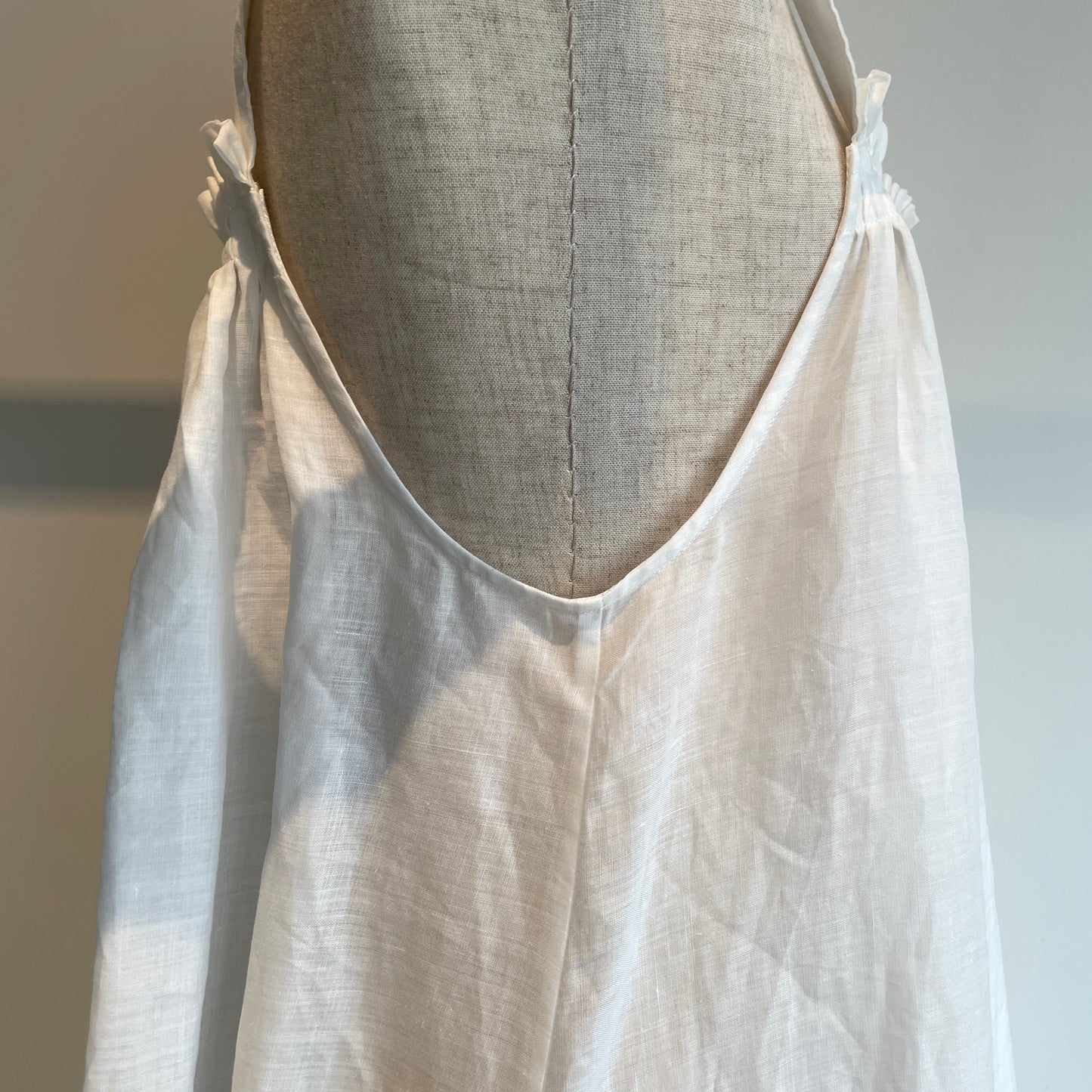 heriter//ramie gathers dress H1-26-7003